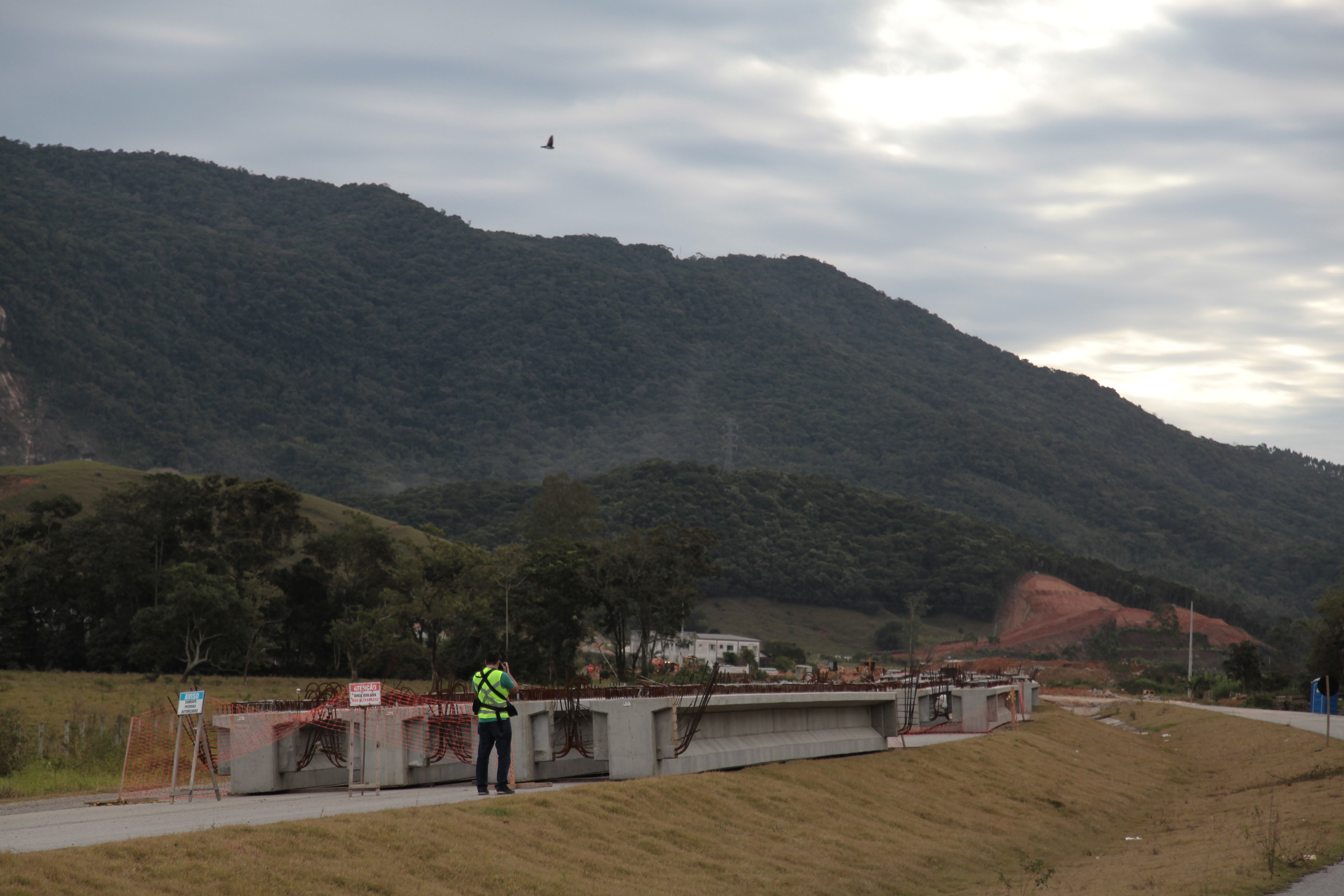 Equipe da Comissão de Transportes da Alesc Visita Obras do Anel Viário de Florianópolis.