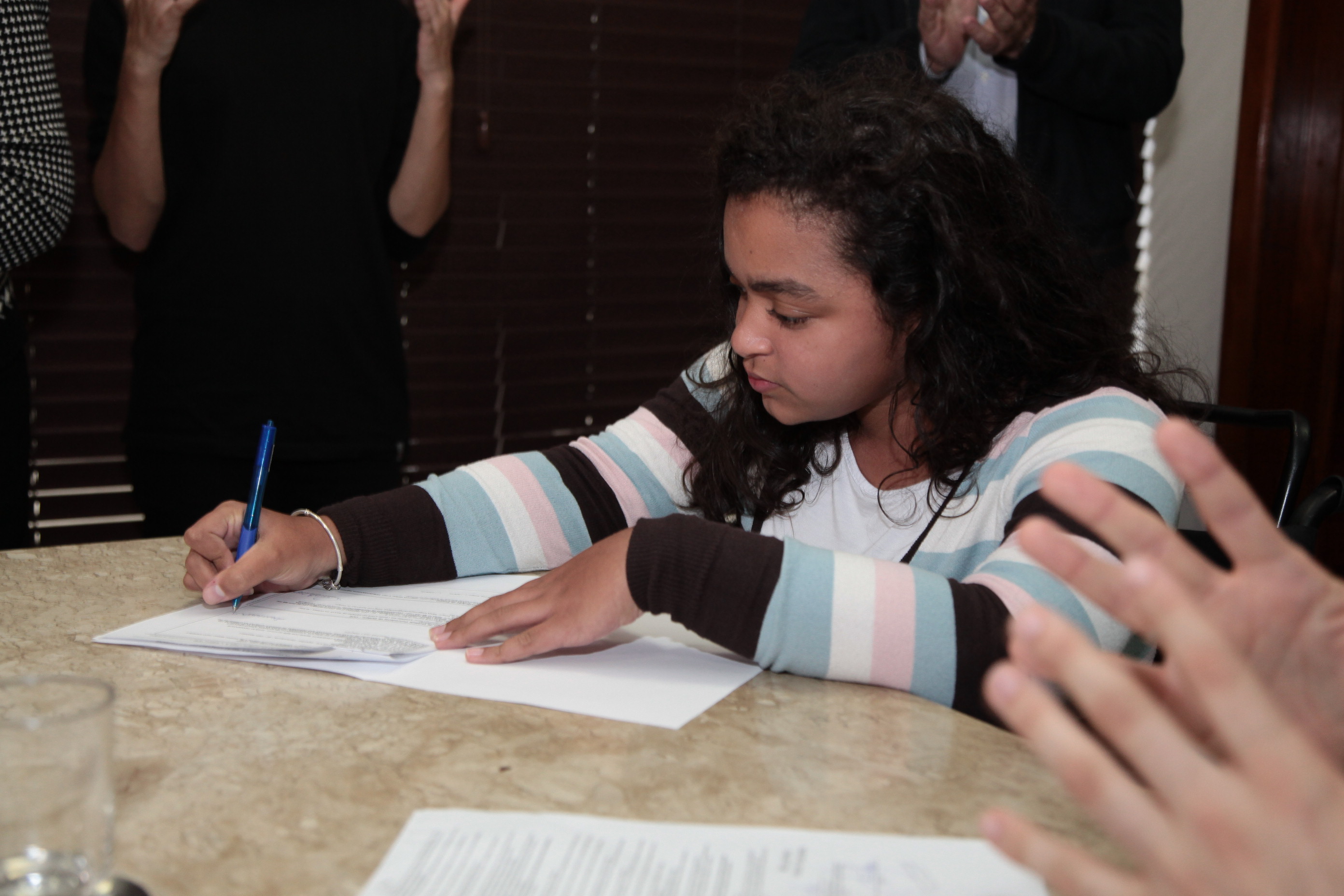 Novos Estagiários do Programa Alesc Inclusiva São Recepcionados na Presidência da Casa.