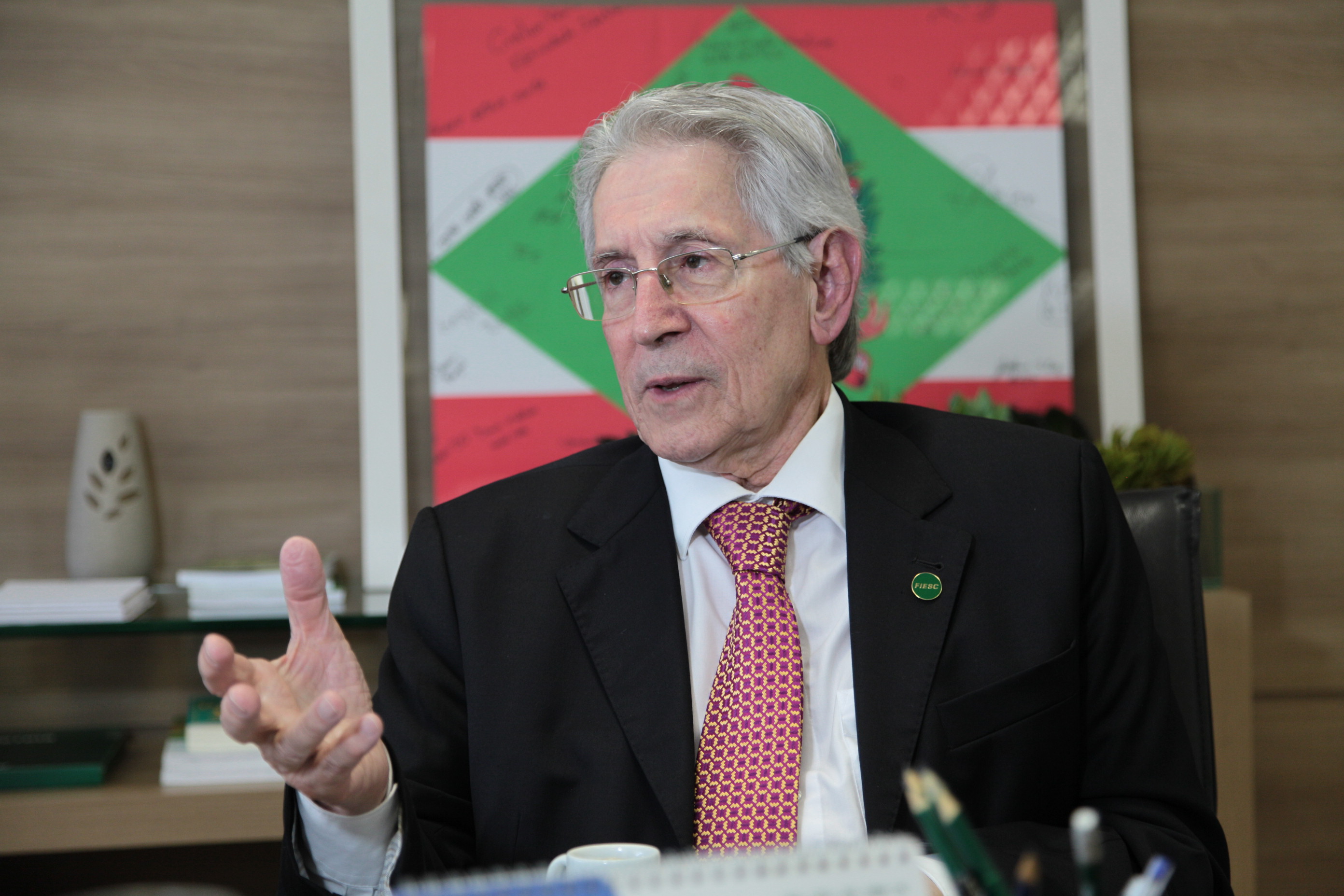 Glauco José Côrte, presidente da FIESC