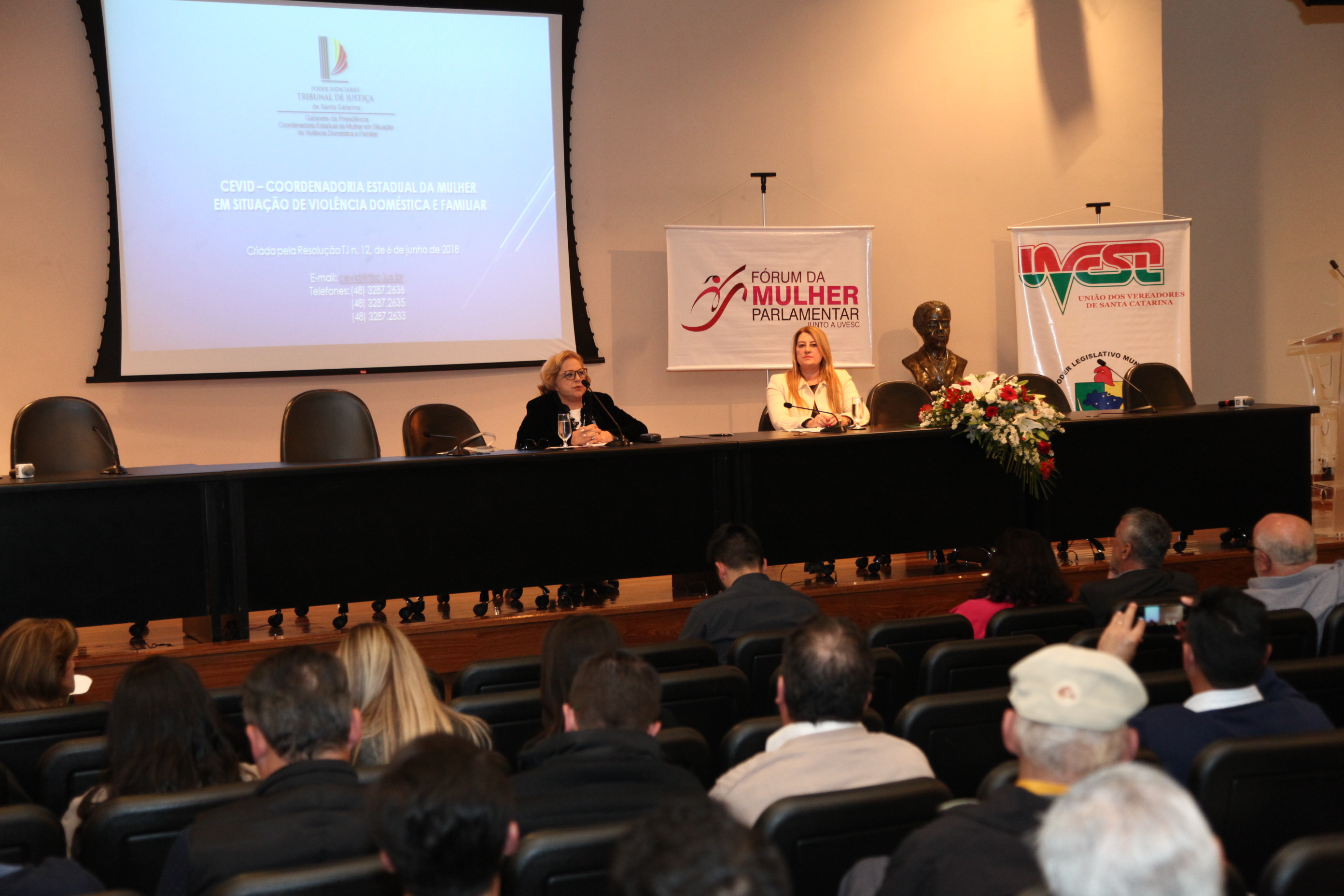 Desembargadora Salete Sommariva Palestra sobre Violência Doméstica