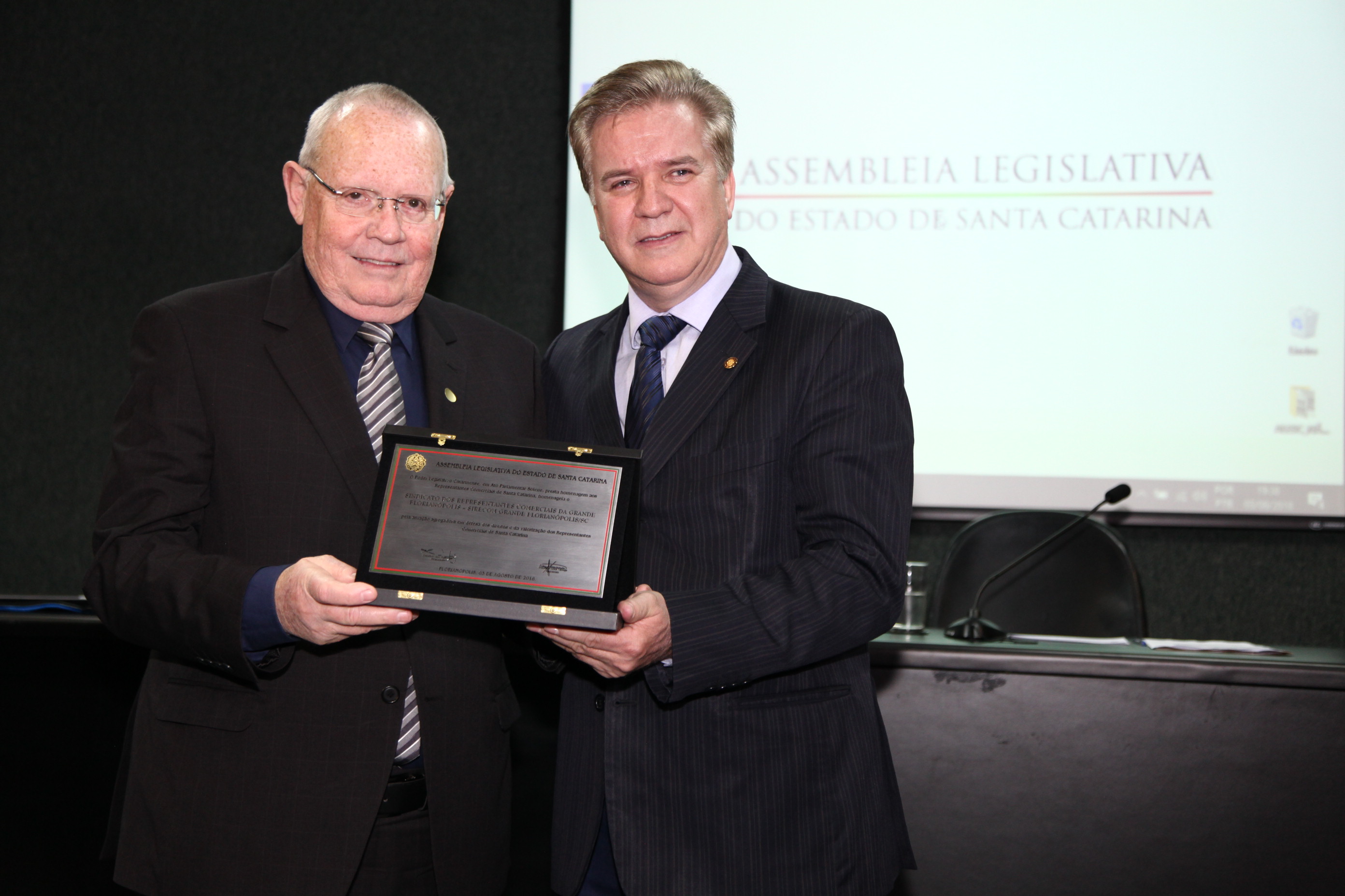 Ato Solene em Homenagem aos Representantes Comerciais do Estado de Santa Catarina.