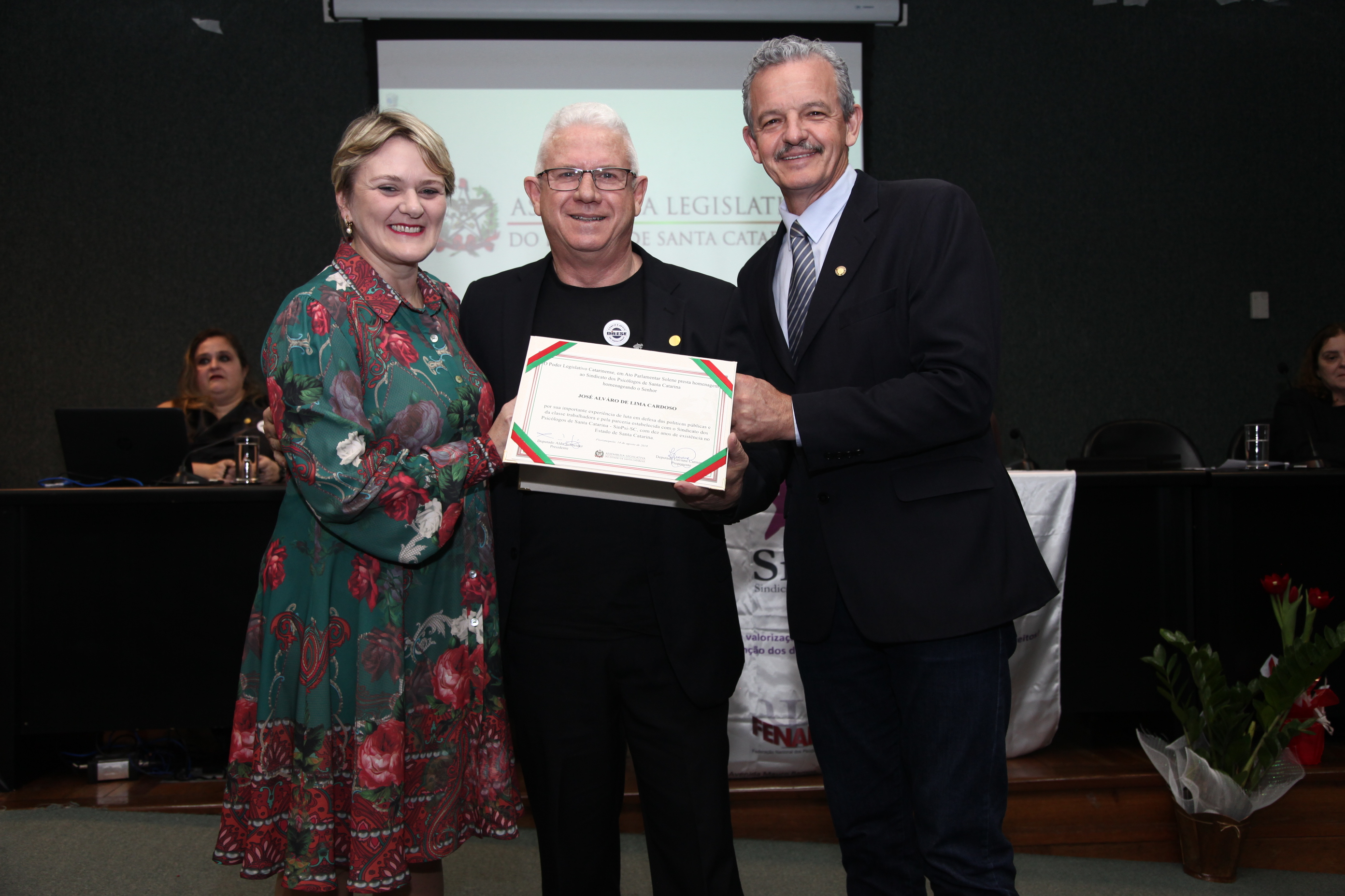 Ato Parlamentar Solene em Homenagem ao Sindicato dos Psicólogos de Santa Catarina.