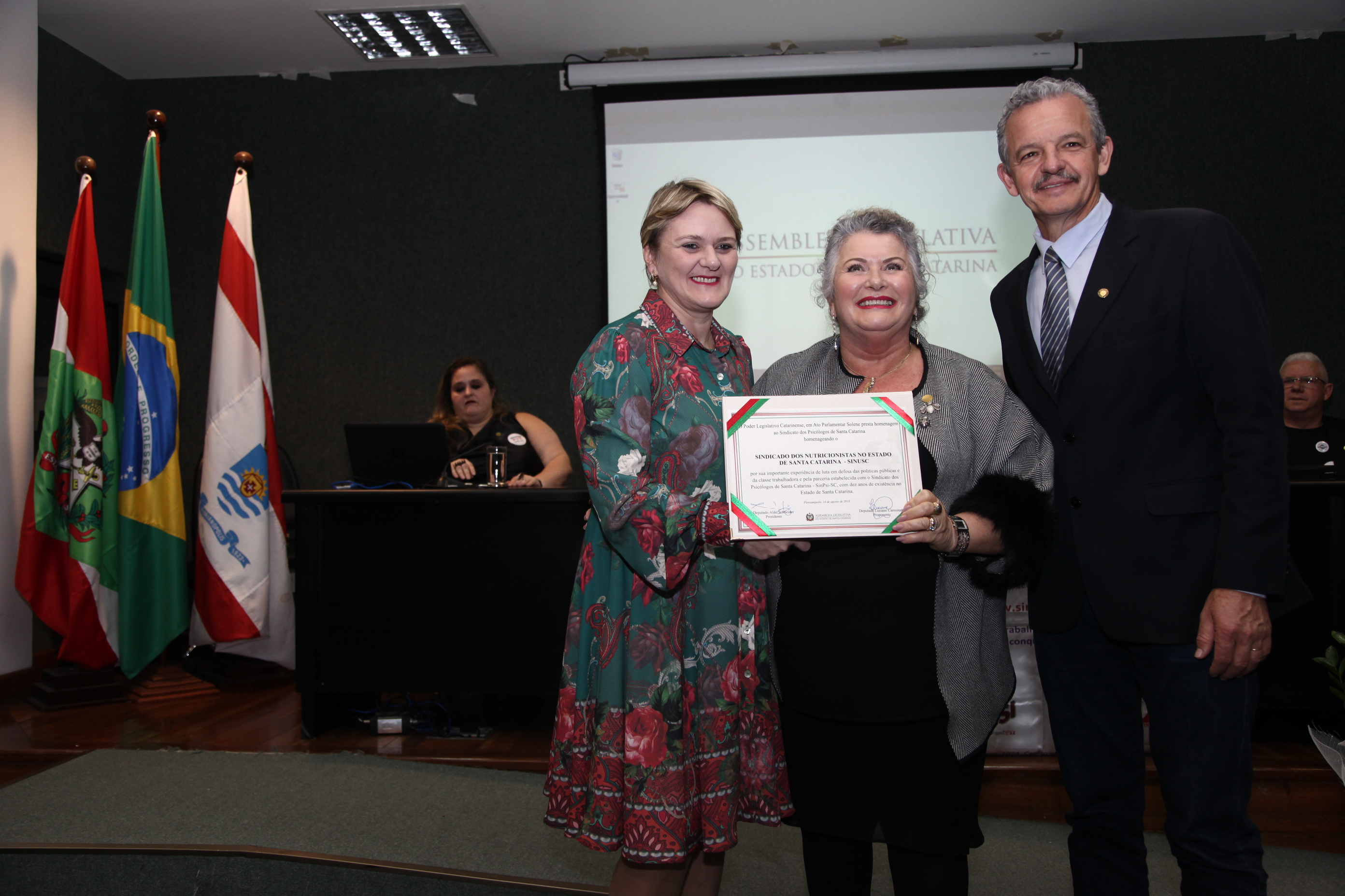 Ato Parlamentar Solene em Homenagem ao Sindicato dos Psicólogos de Santa Catarina.