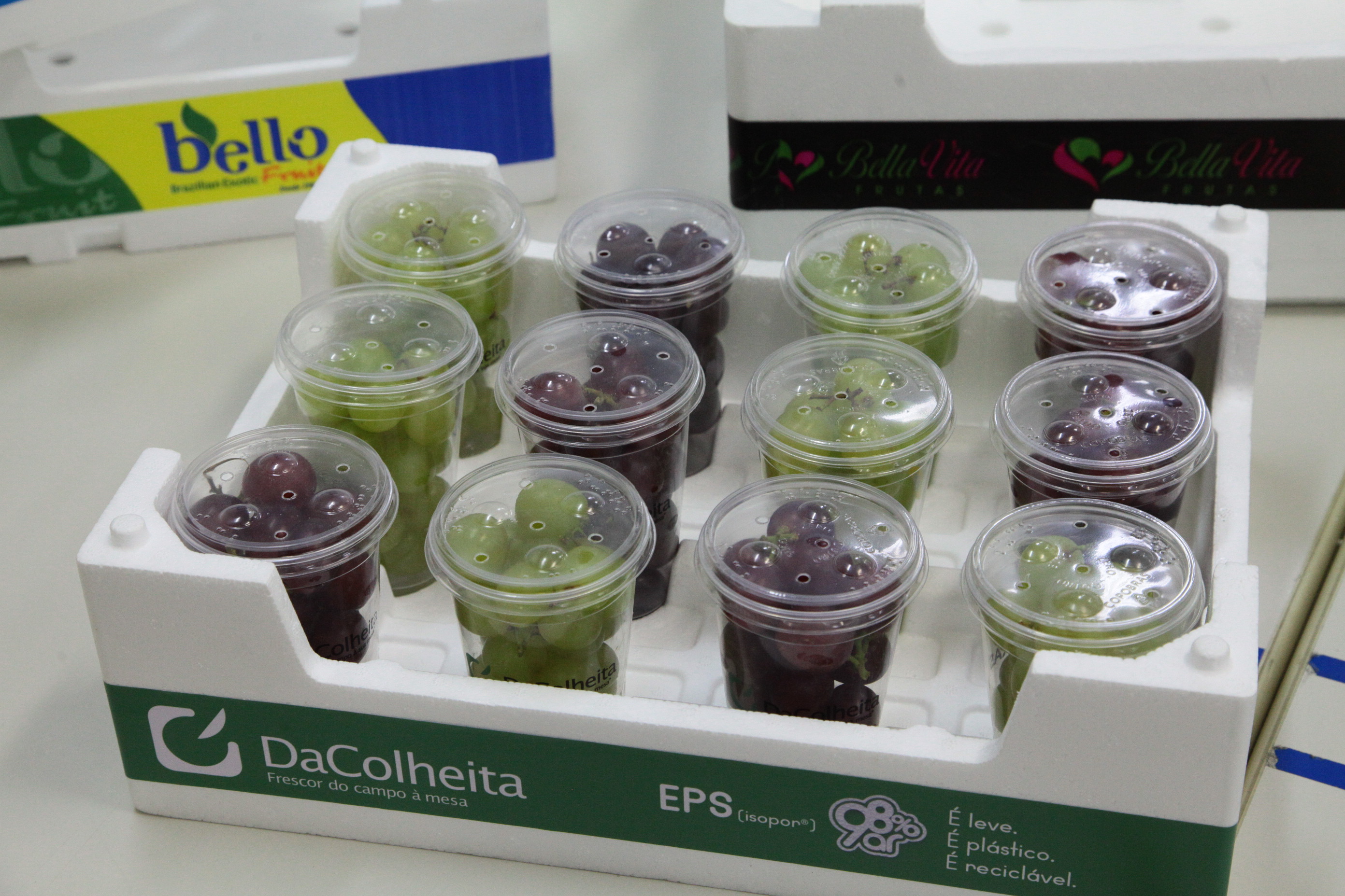 Embalagens de EPS.