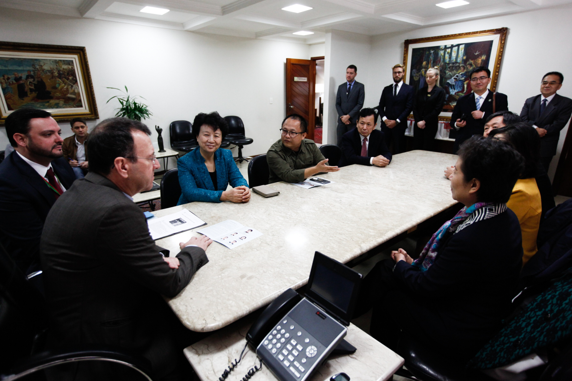 Alesc recebe comitiva de chineses da Província de Henan