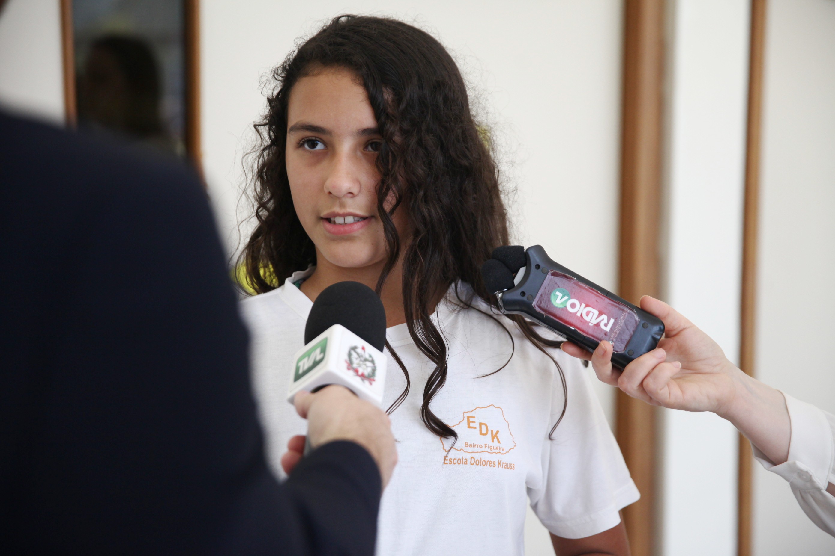 Estudante Laura Menezes Vitória, de 11 anos