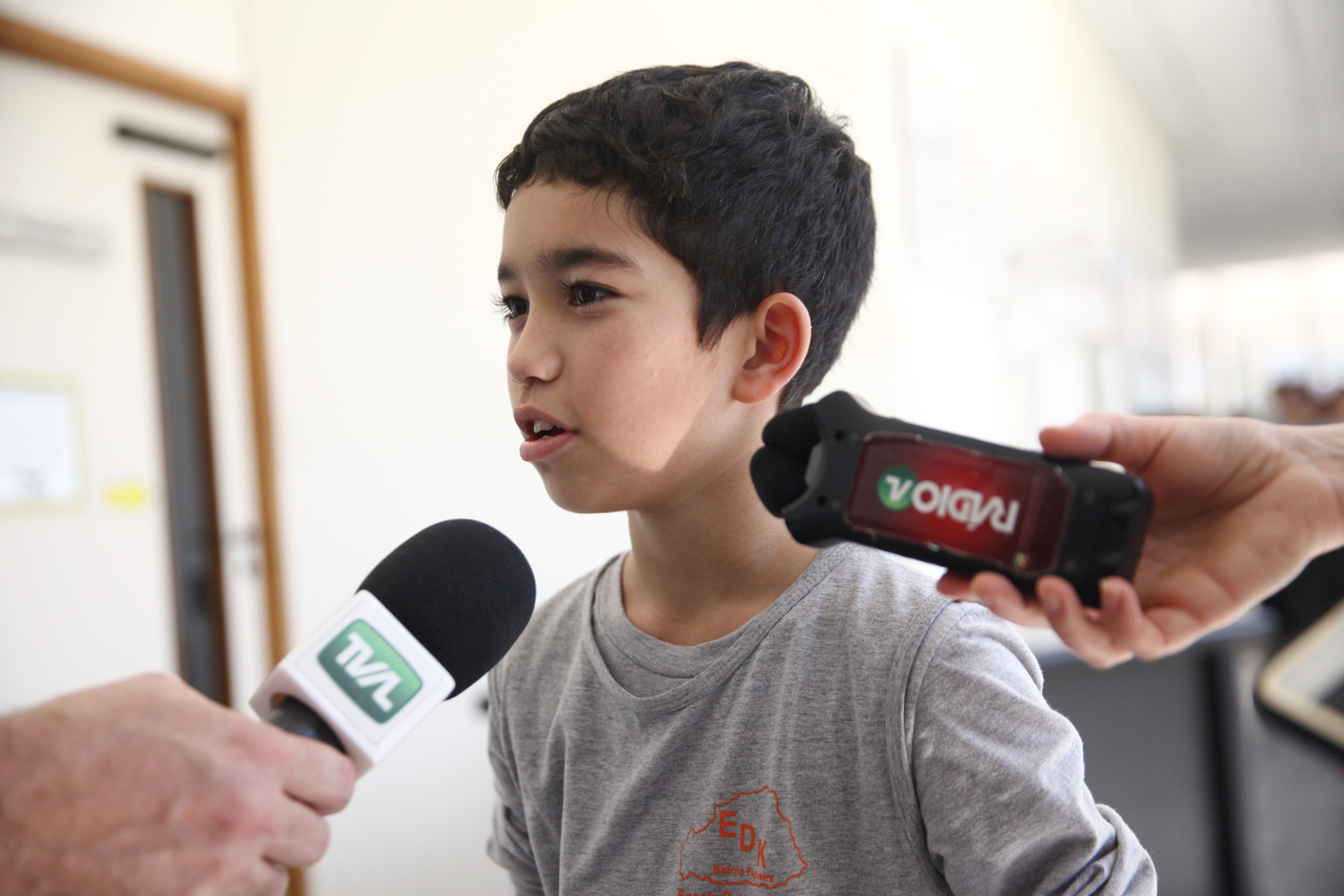 Estudante Oriel Rodrigues, de 10 anos