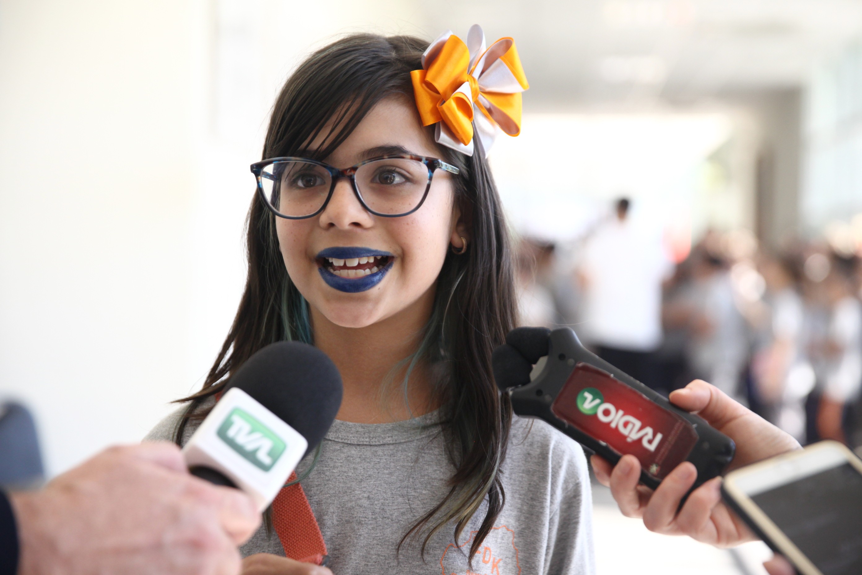 Estudante Natália Antonieta, de 10 anos