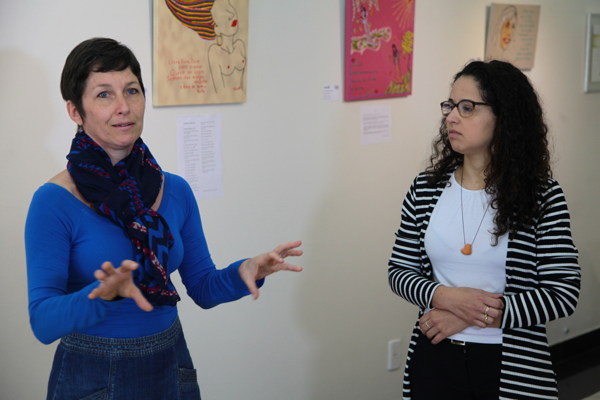 Susan Mariot e Priscila Gobbi, organizadoras