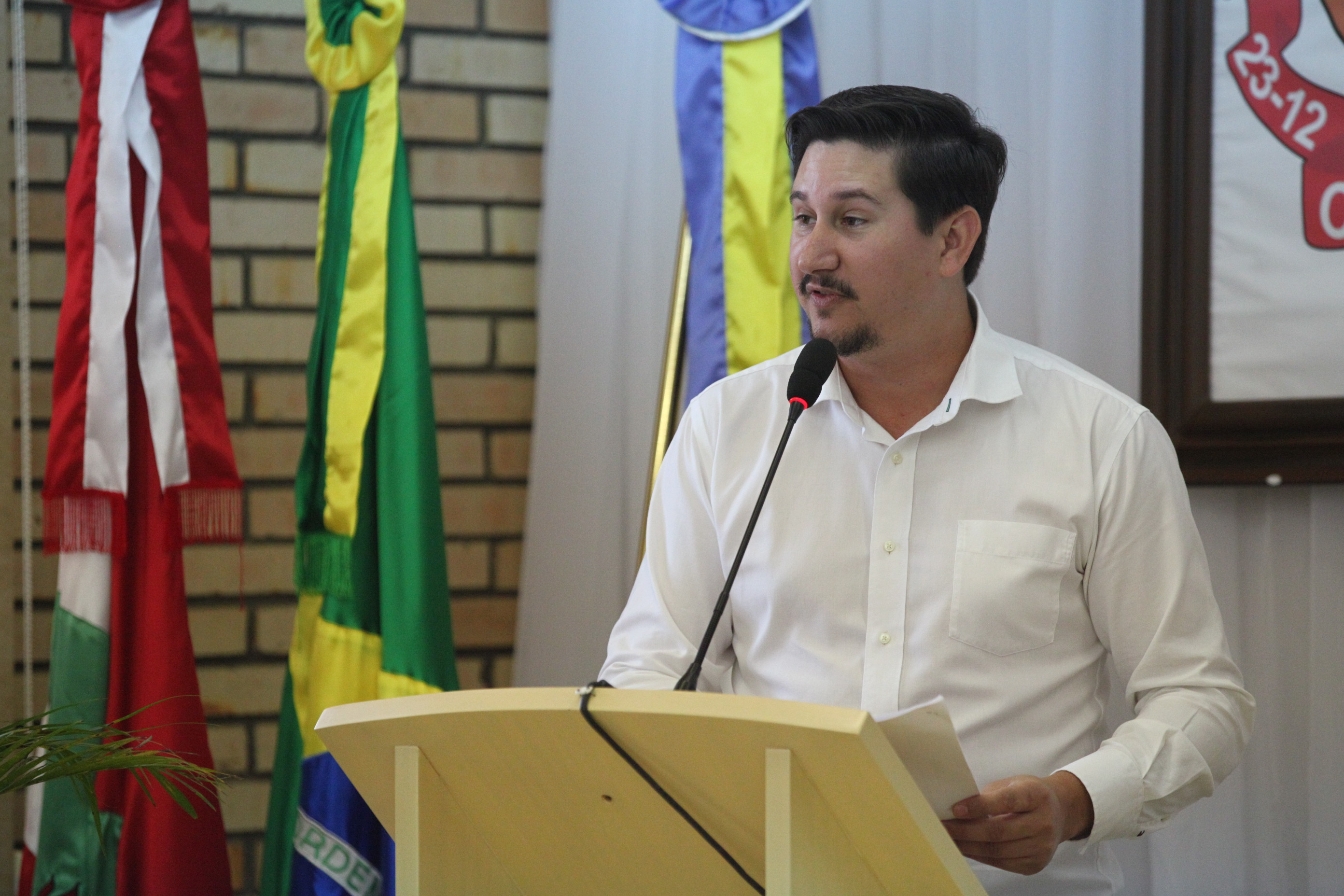 Evento Educação para a Cidadania em Canelinha - Fernando de Souza, presidente da Câmara de Vereadores