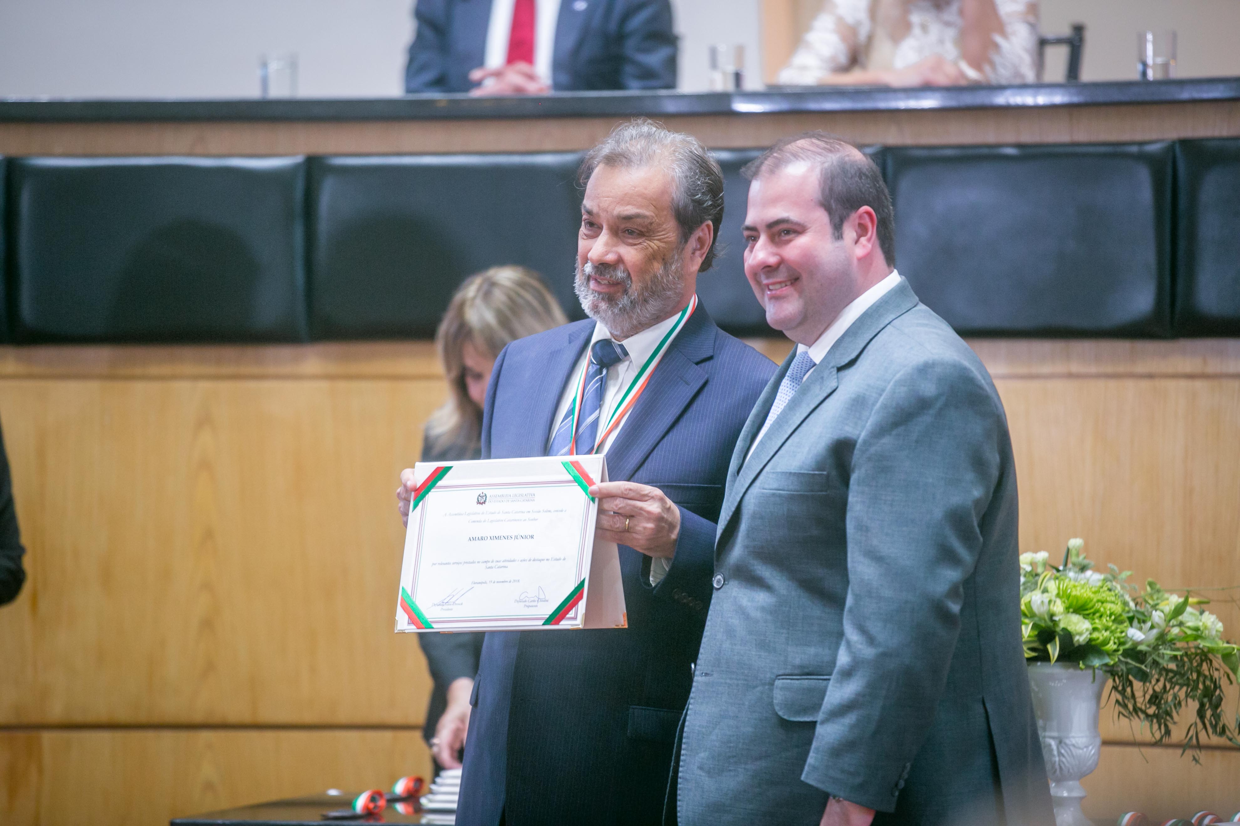 Comenda do Legislativo Catarinense - Homenageados