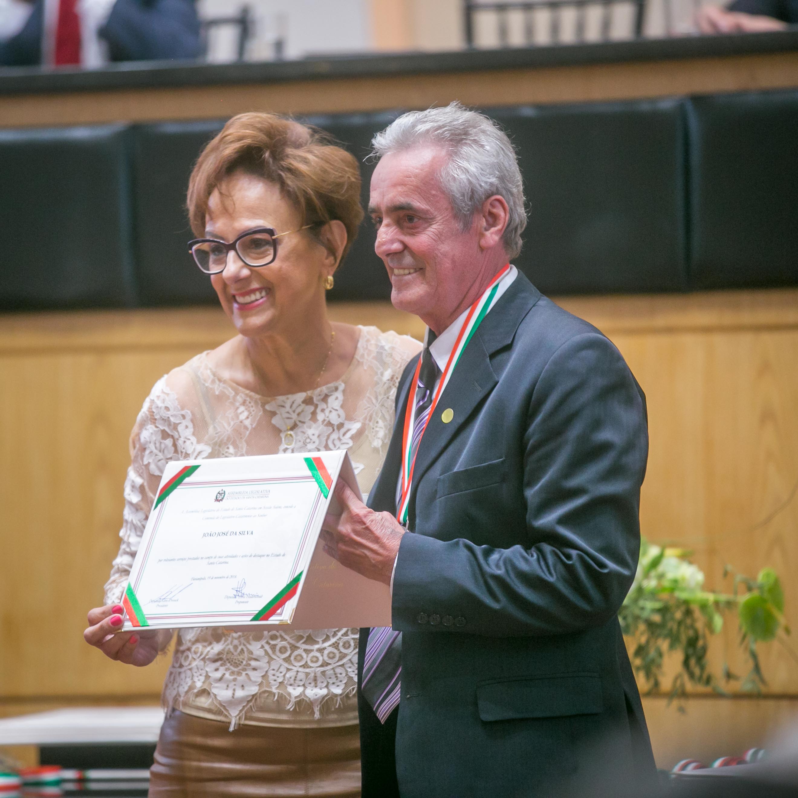 Comenda do Legislativo Catarinense - Homenageados