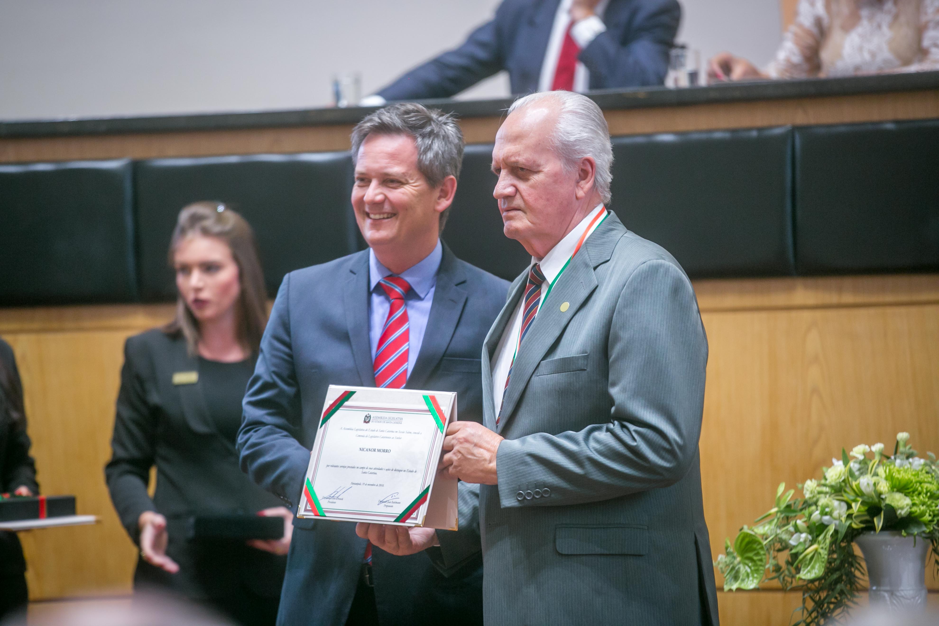 Comenda do Legislativo Catarinense - Homenageados