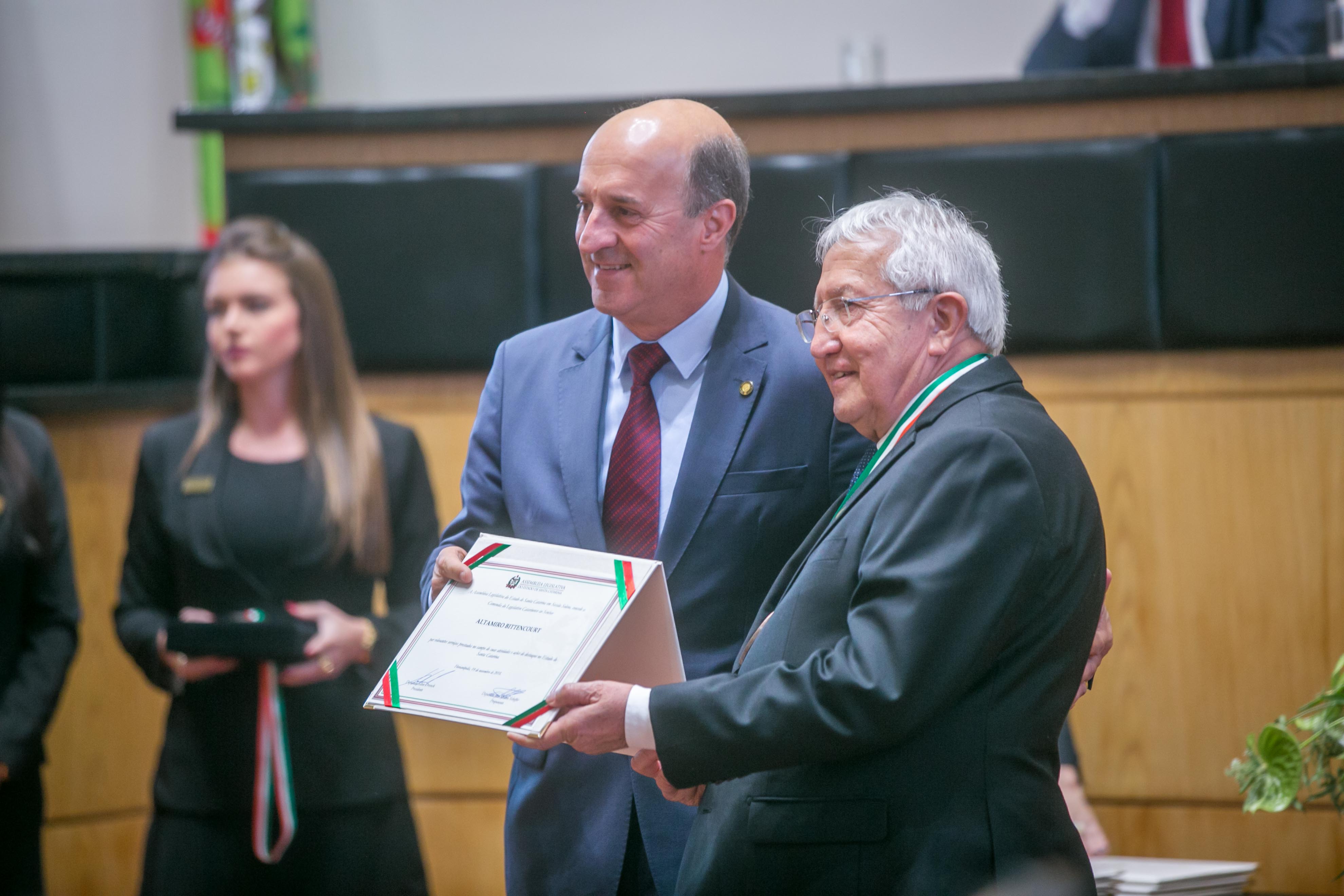 Comenda do Legislativo Catarinense - Homenageados