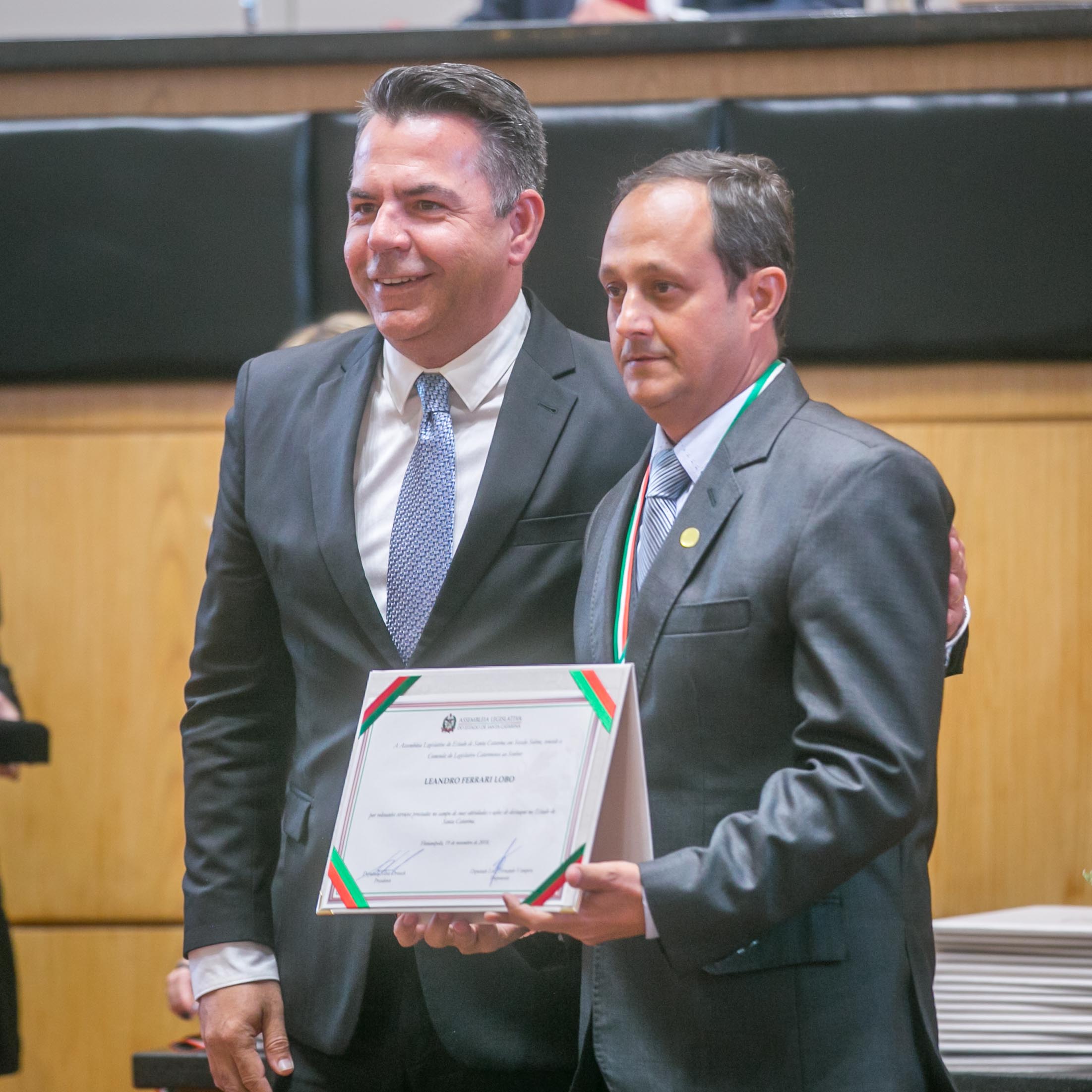 Comenda do Legislativo Catarinense - Homenageados