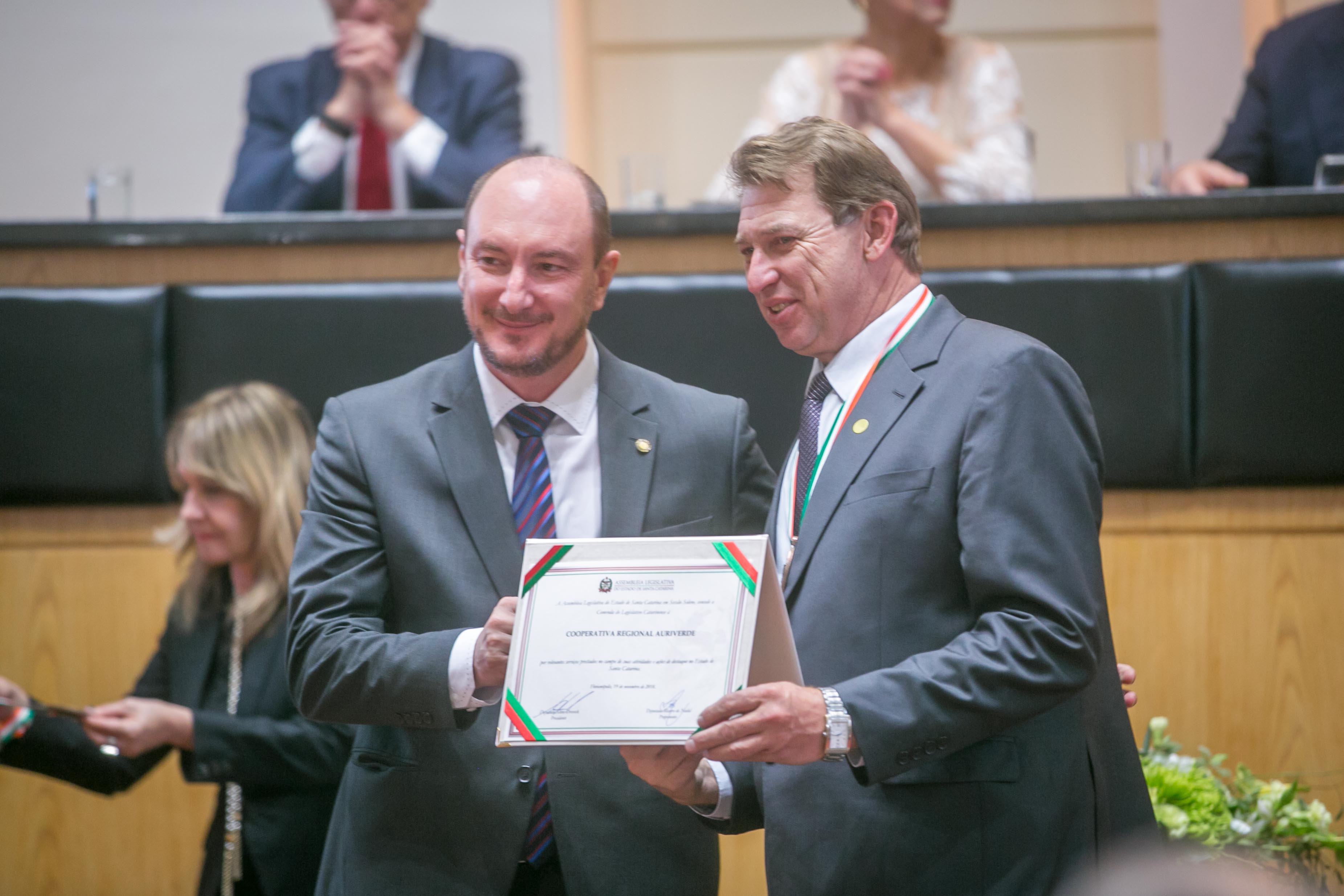 Comenda do Legislativo Catarinense - Homenageados