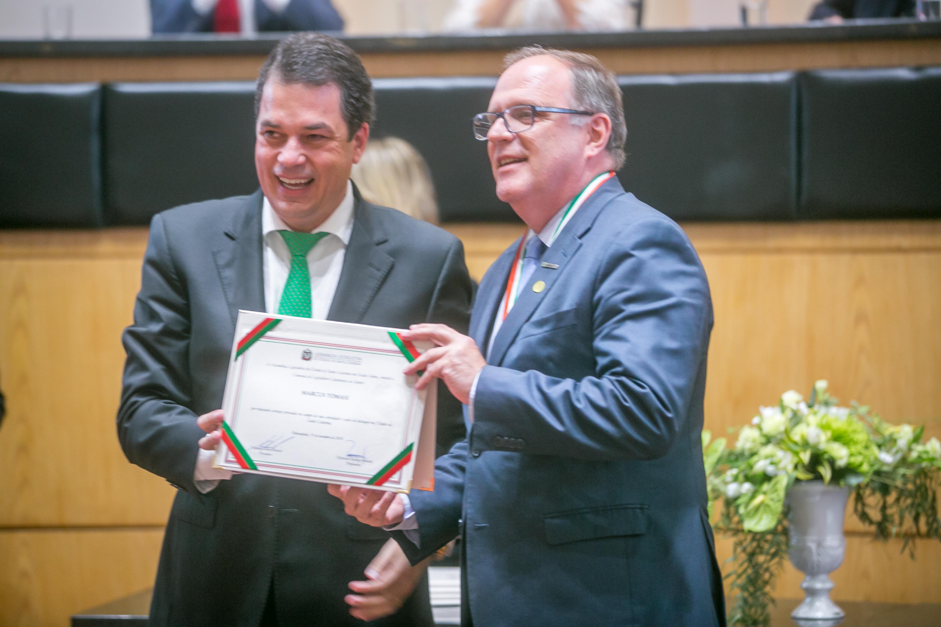 Comenda do Legislativo Catarinense - Homenageados