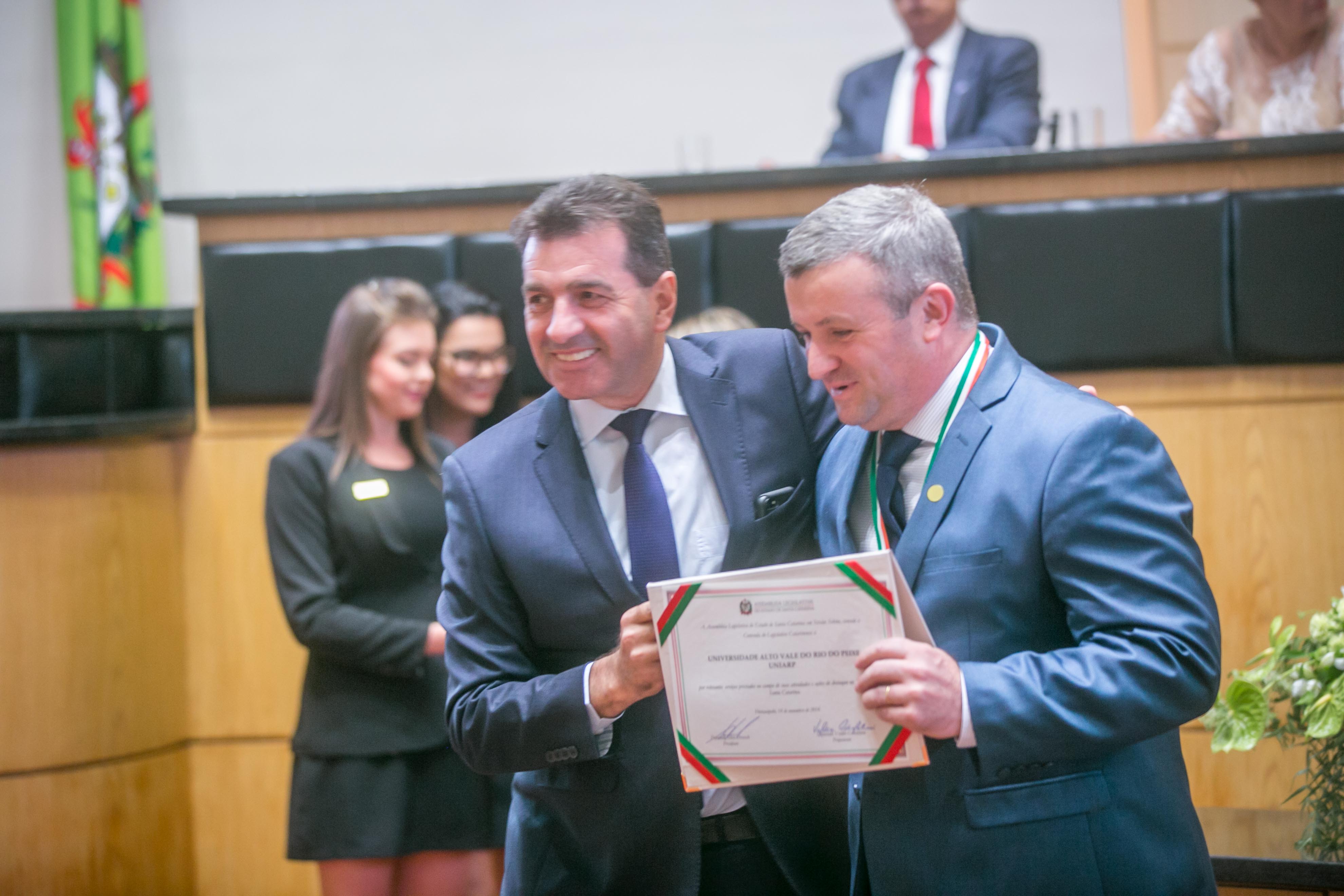 Comenda do Legislativo Catarinense - Homenageados