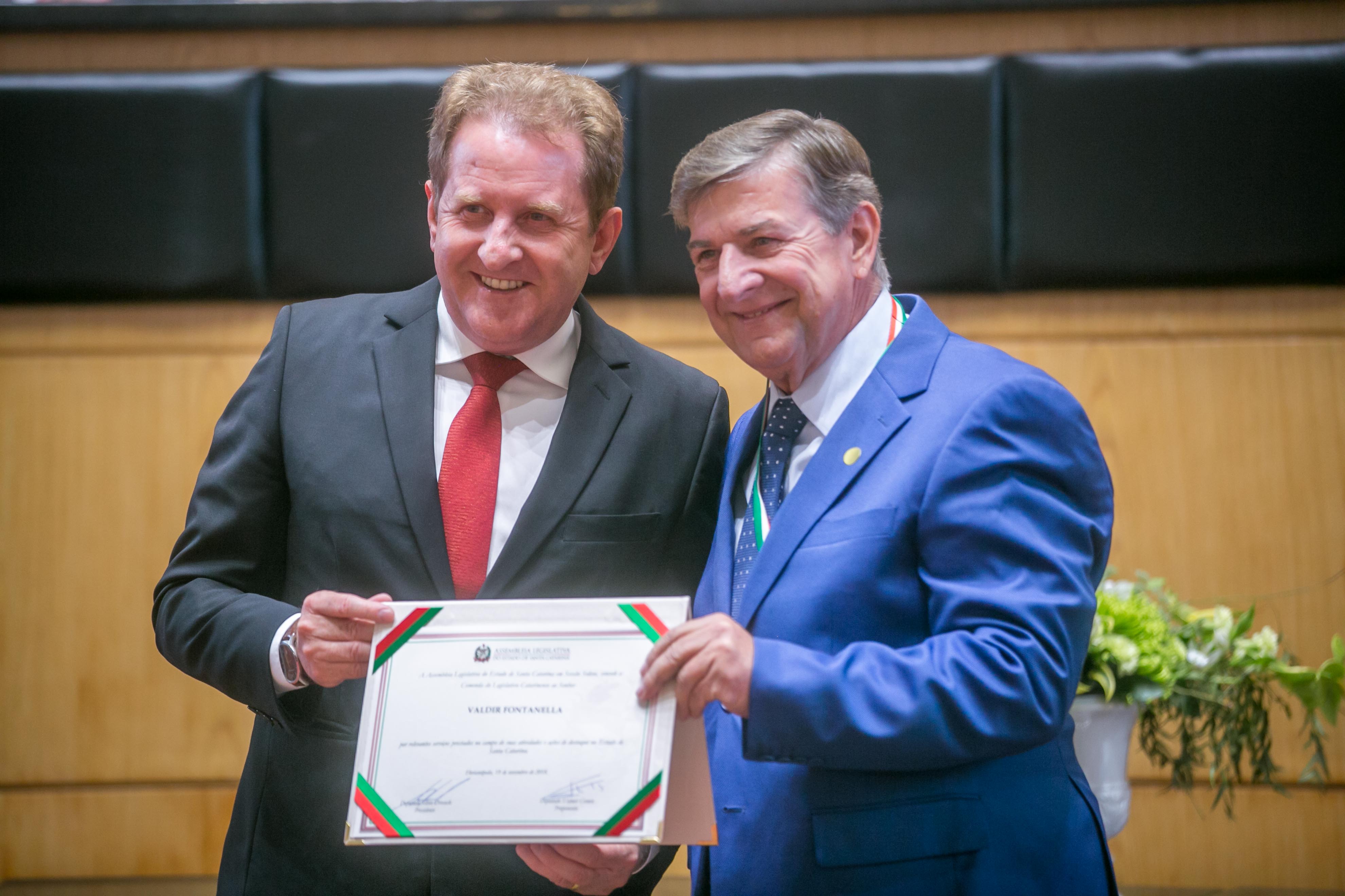 Comenda do Legislativo Catarinense - Homenageados