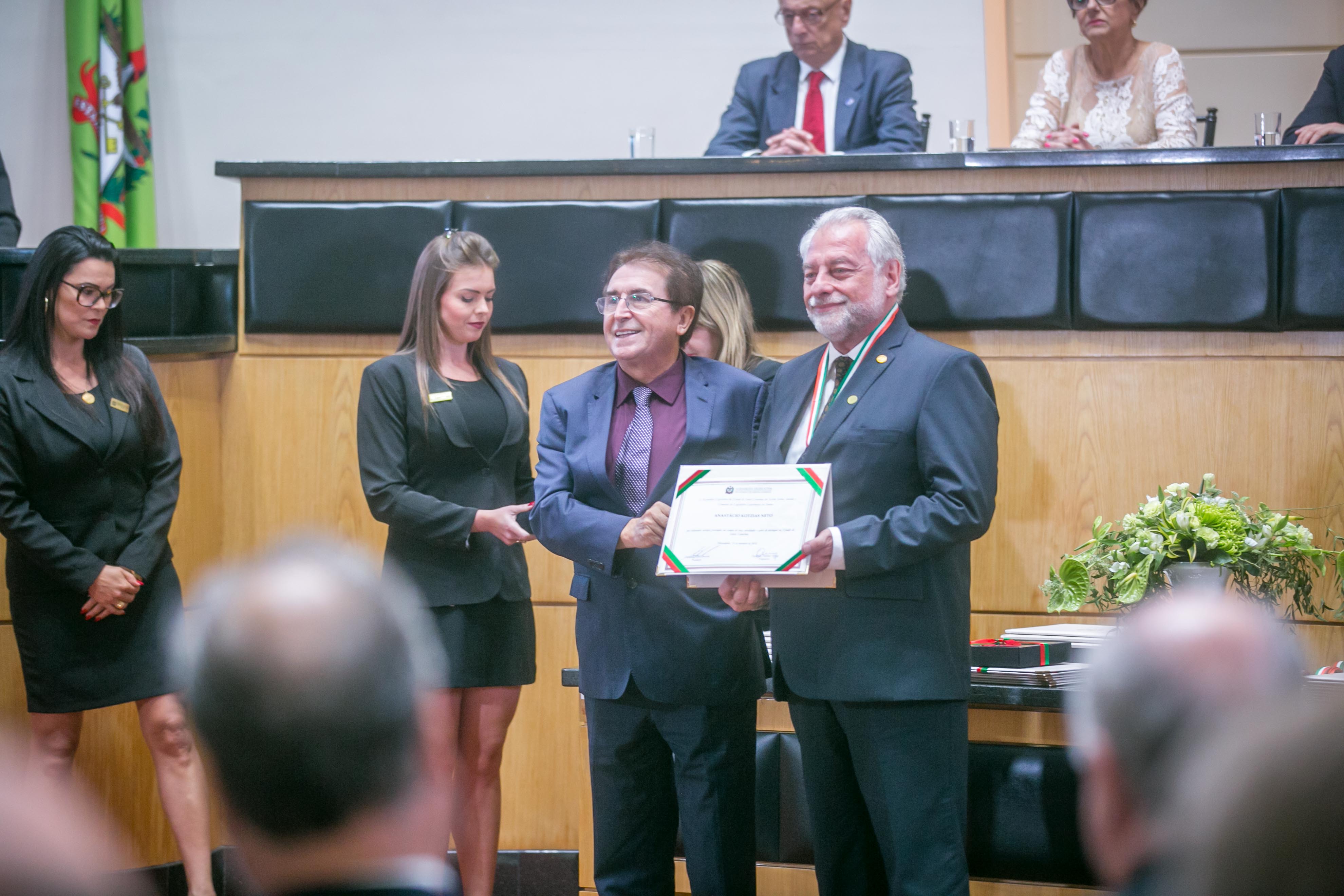 Comenda do Legislativo Catarinense - Homenageados