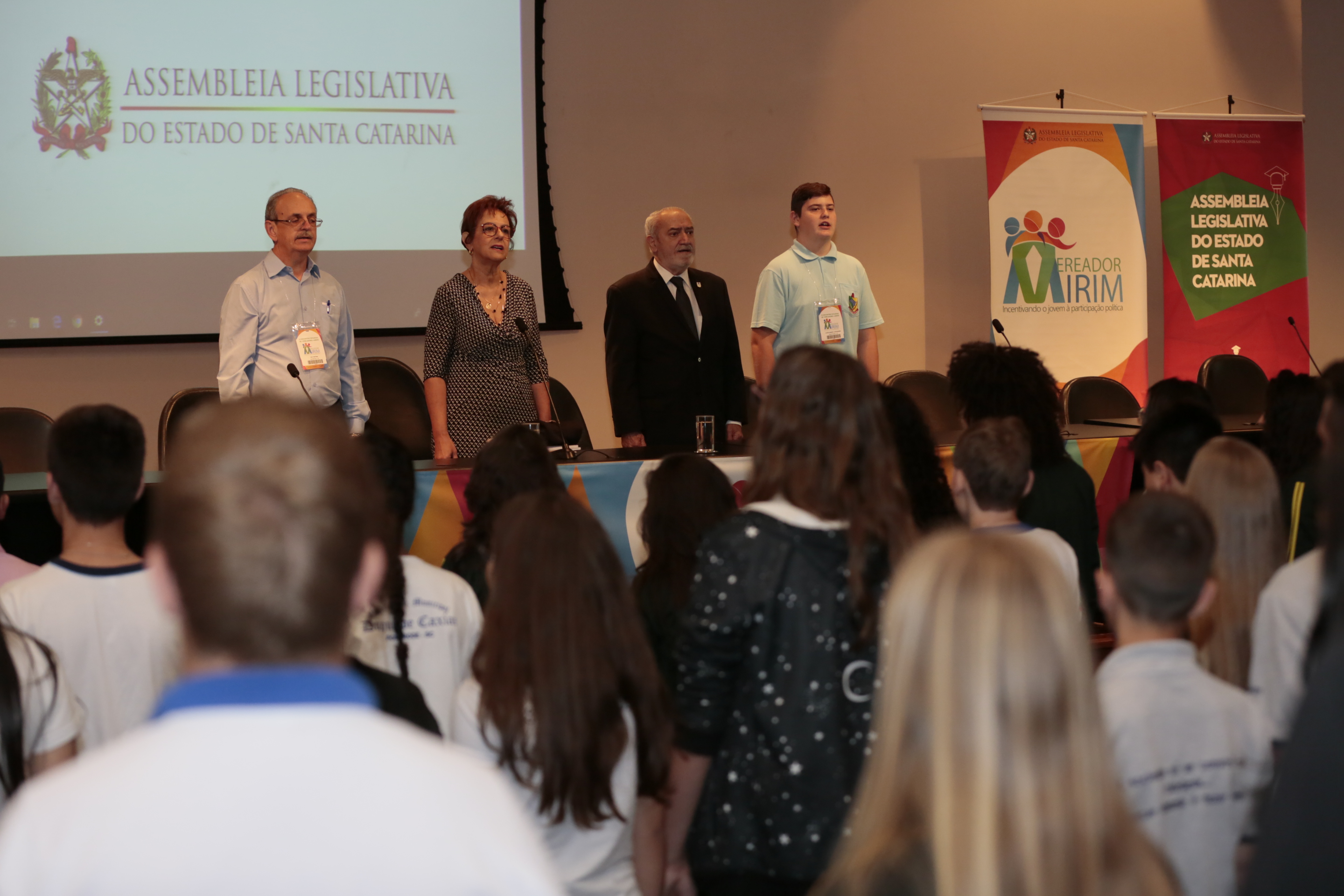 ABERTURA do IX Encontro Estadual de Vereadores Mirins.