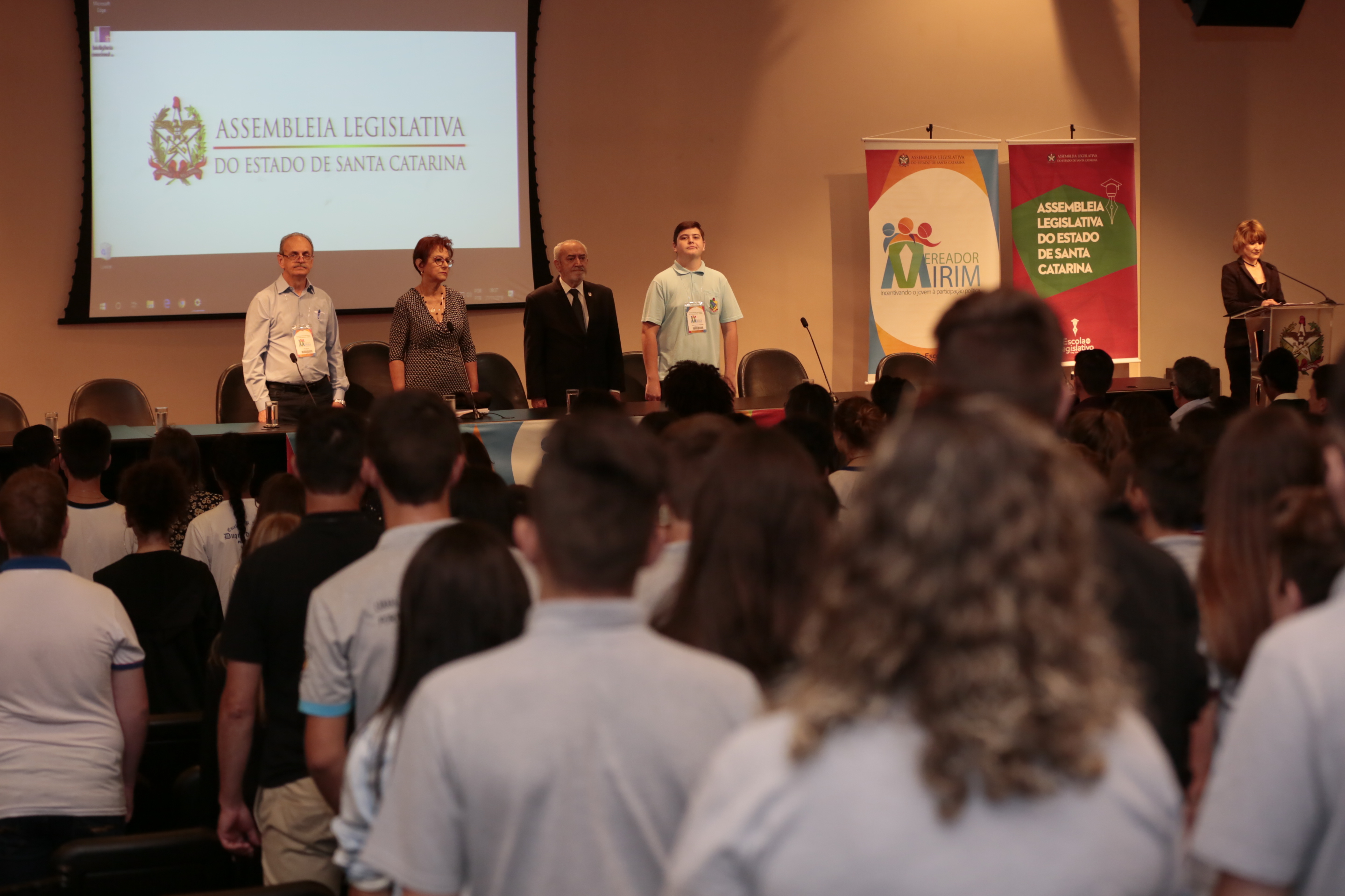 ABERTURA do IX Encontro Estadual de Vereadores Mirins.