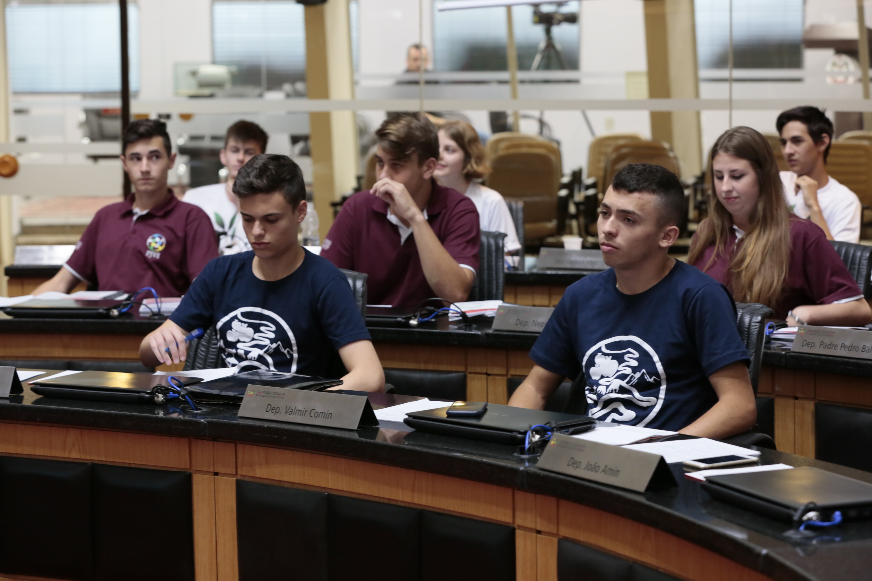 Sessão Ordinária do Parlamento Jovem.