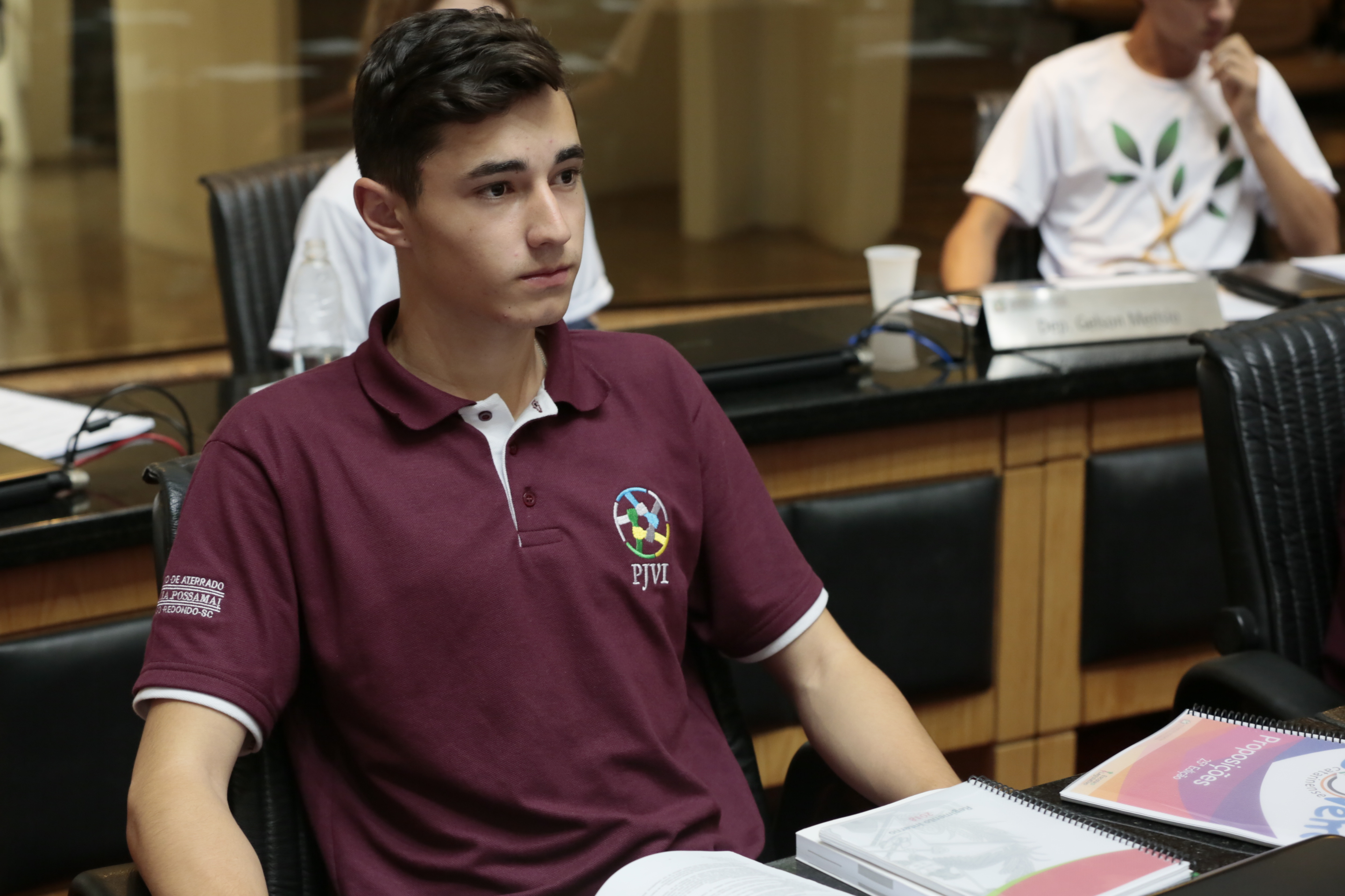 Sessão Ordinária do Parlamento Jovem.