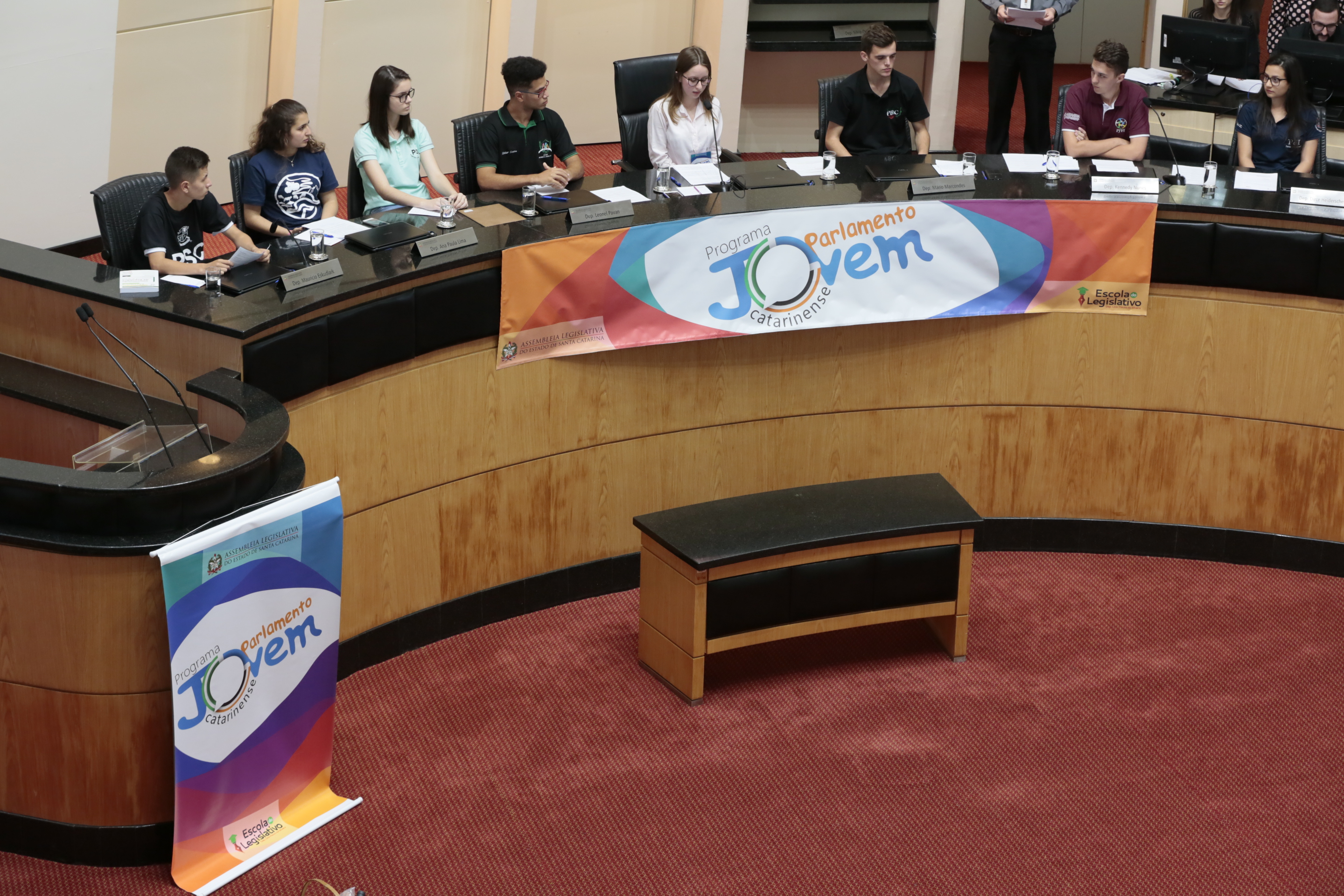 Sessão Ordinária do Parlamento Jovem.