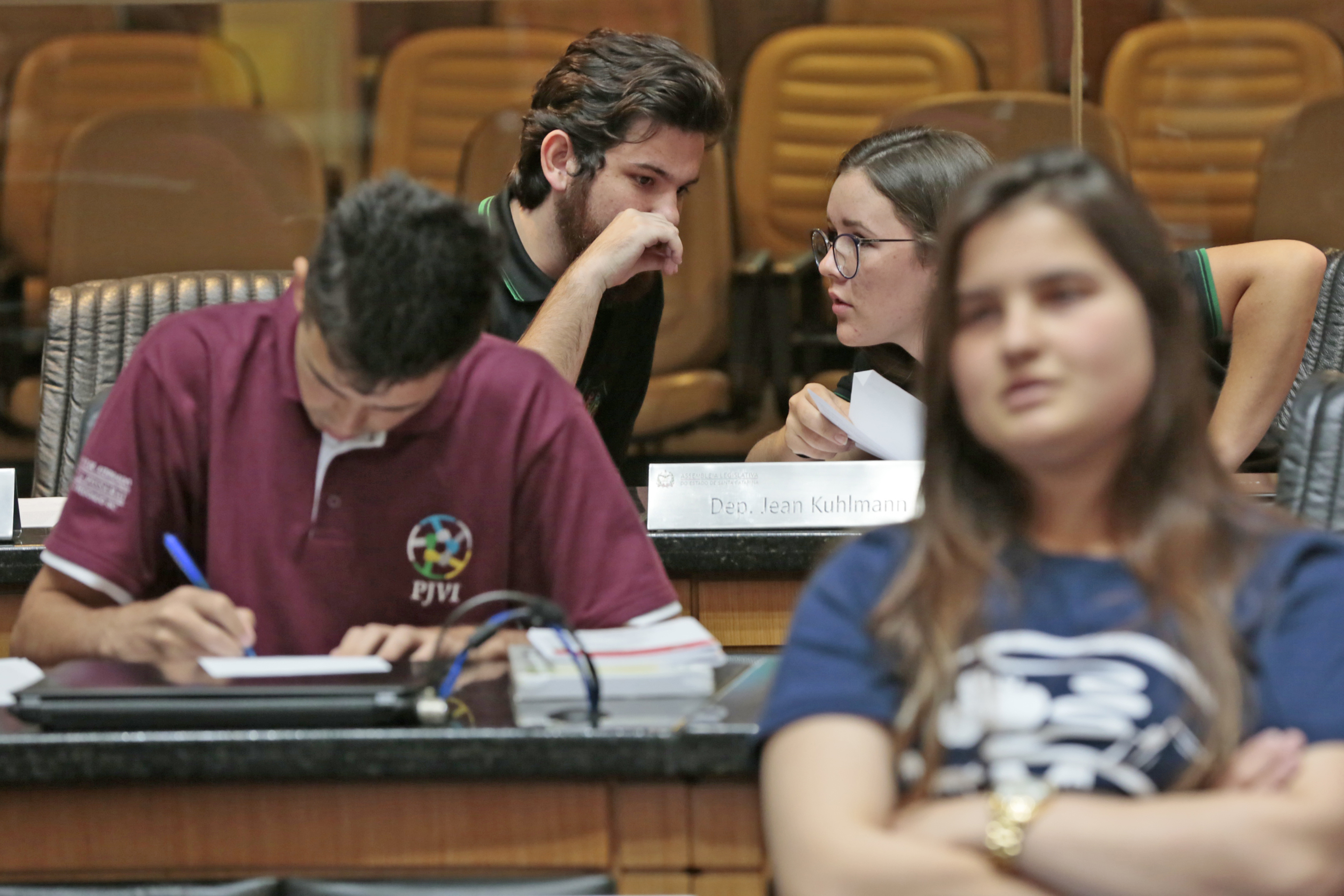 Sessão Ordinária do Parlamento Jovem.