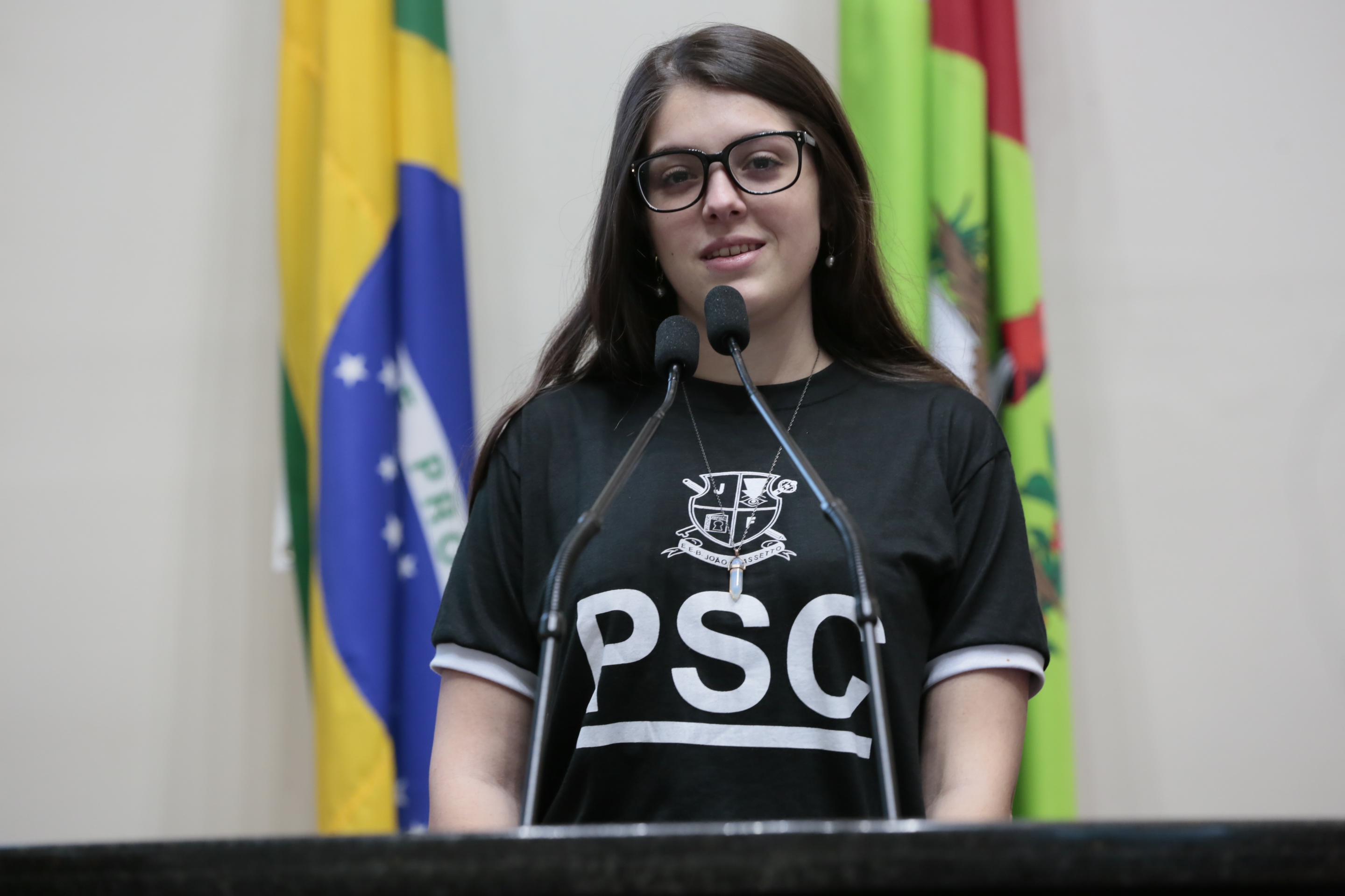 Sessão Ordinária do Parlamento Jovem.