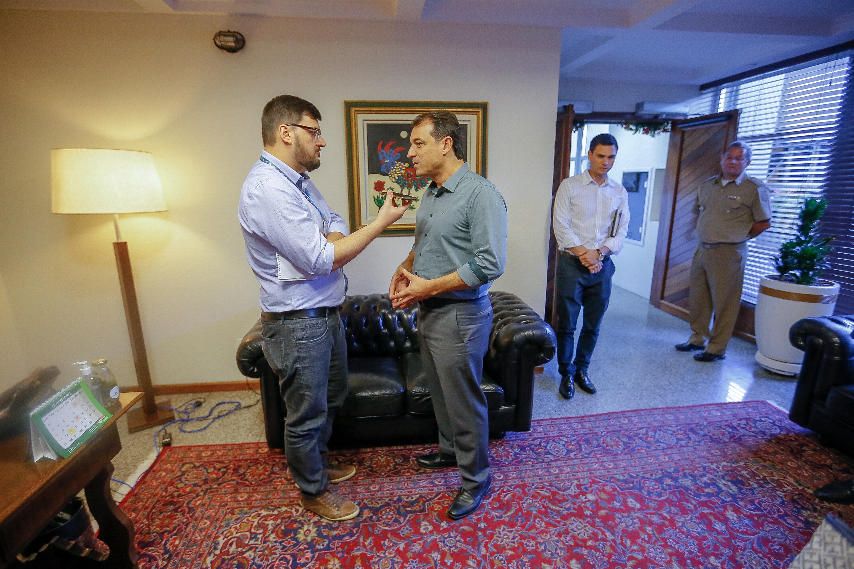 Visita do Governador Eleito, Carlos Moises