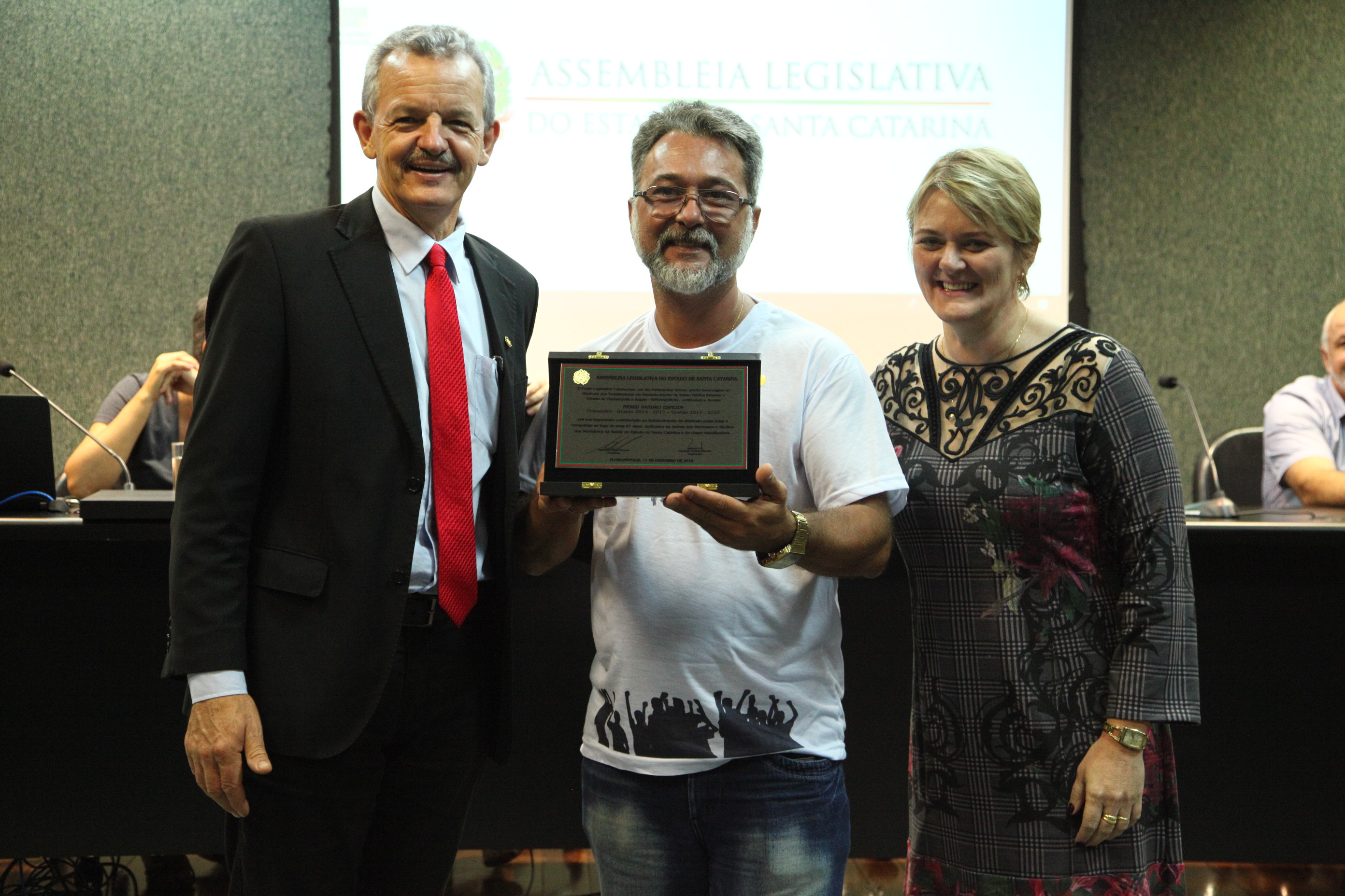 Ato Solene em Homenagem ao SindSaúde/SC