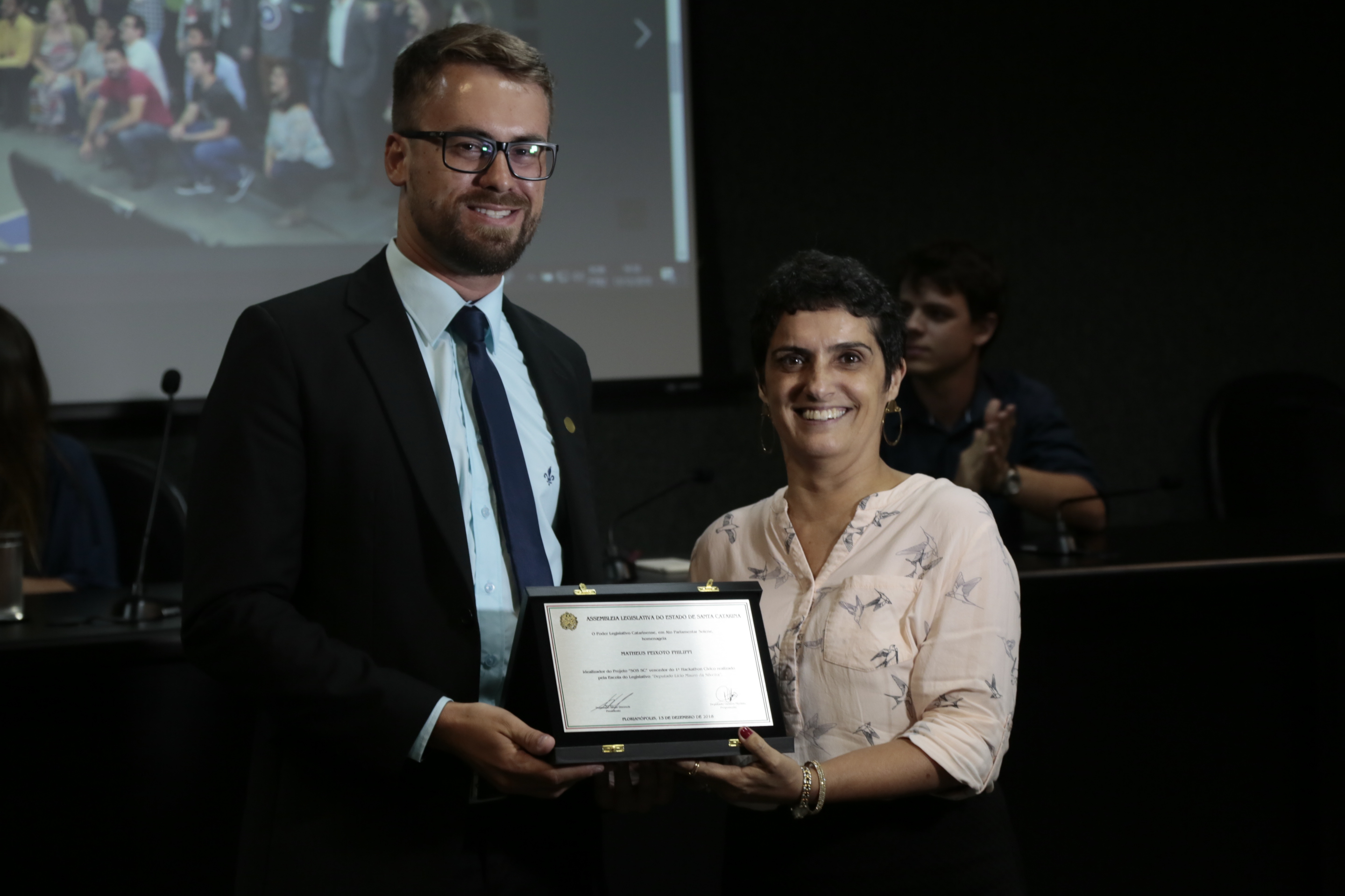 Ato Parlamentar Solene - Primeiro Hackathon Cívico.