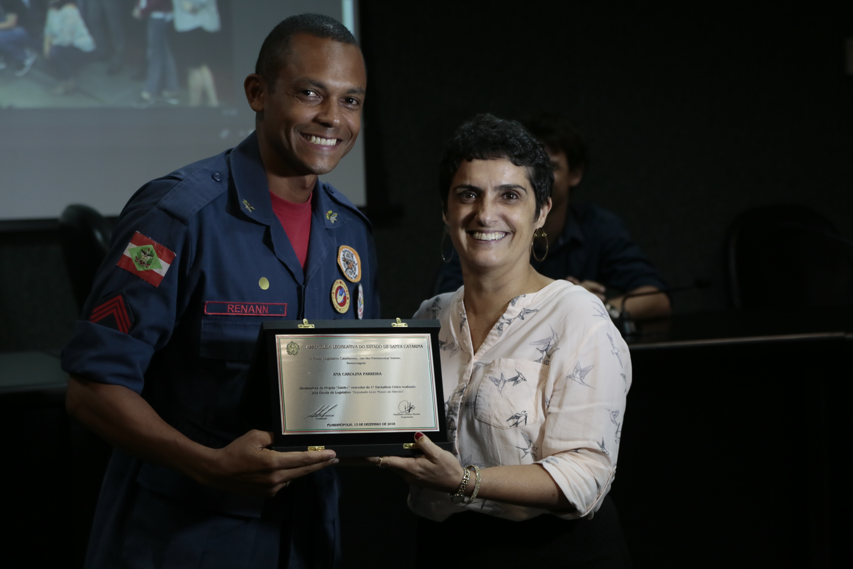 Ato Parlamentar Solene - Primeiro Hackathon Cívico.
