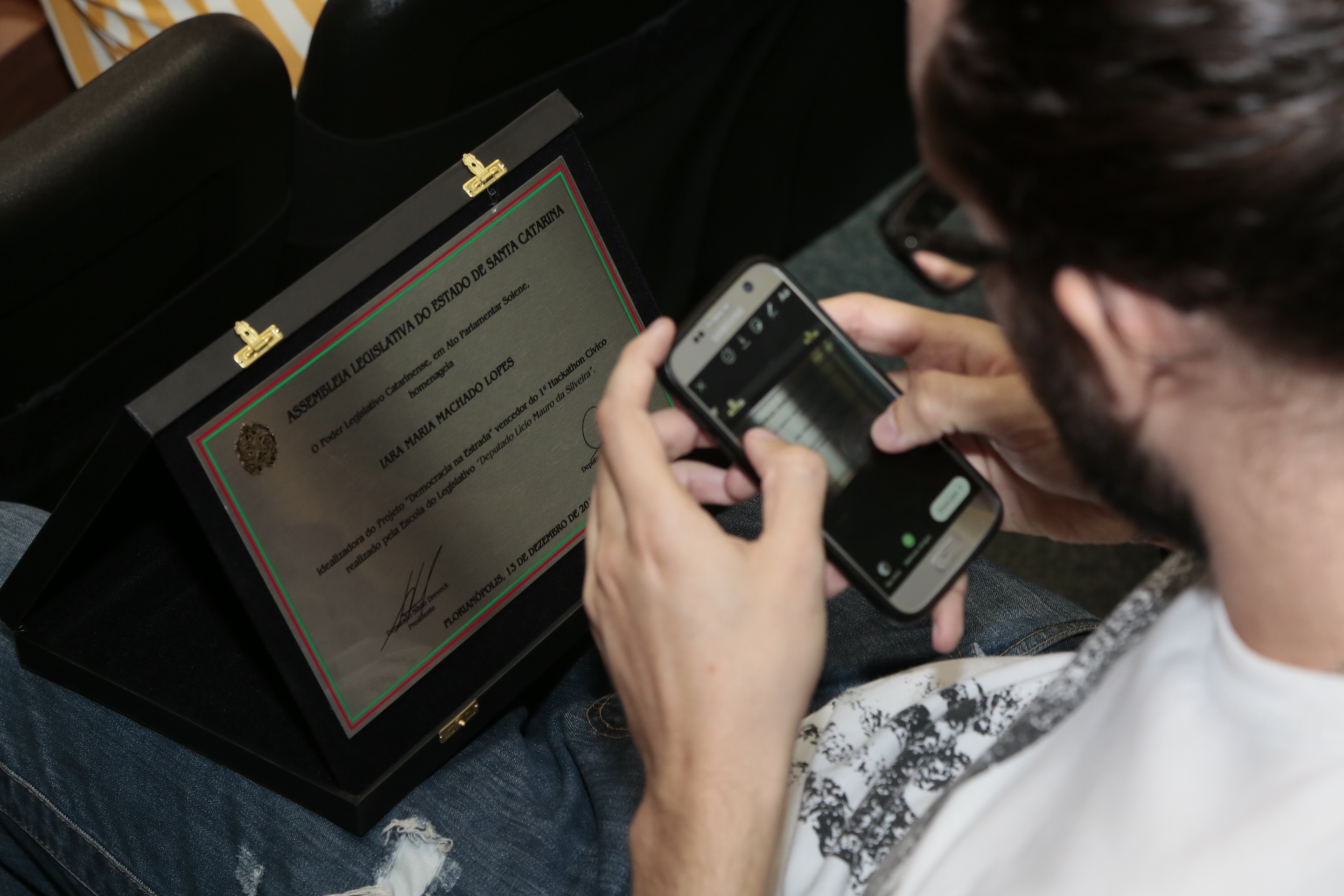 Ato Parlamentar Solene - Primeiro Hackathon Cívico.