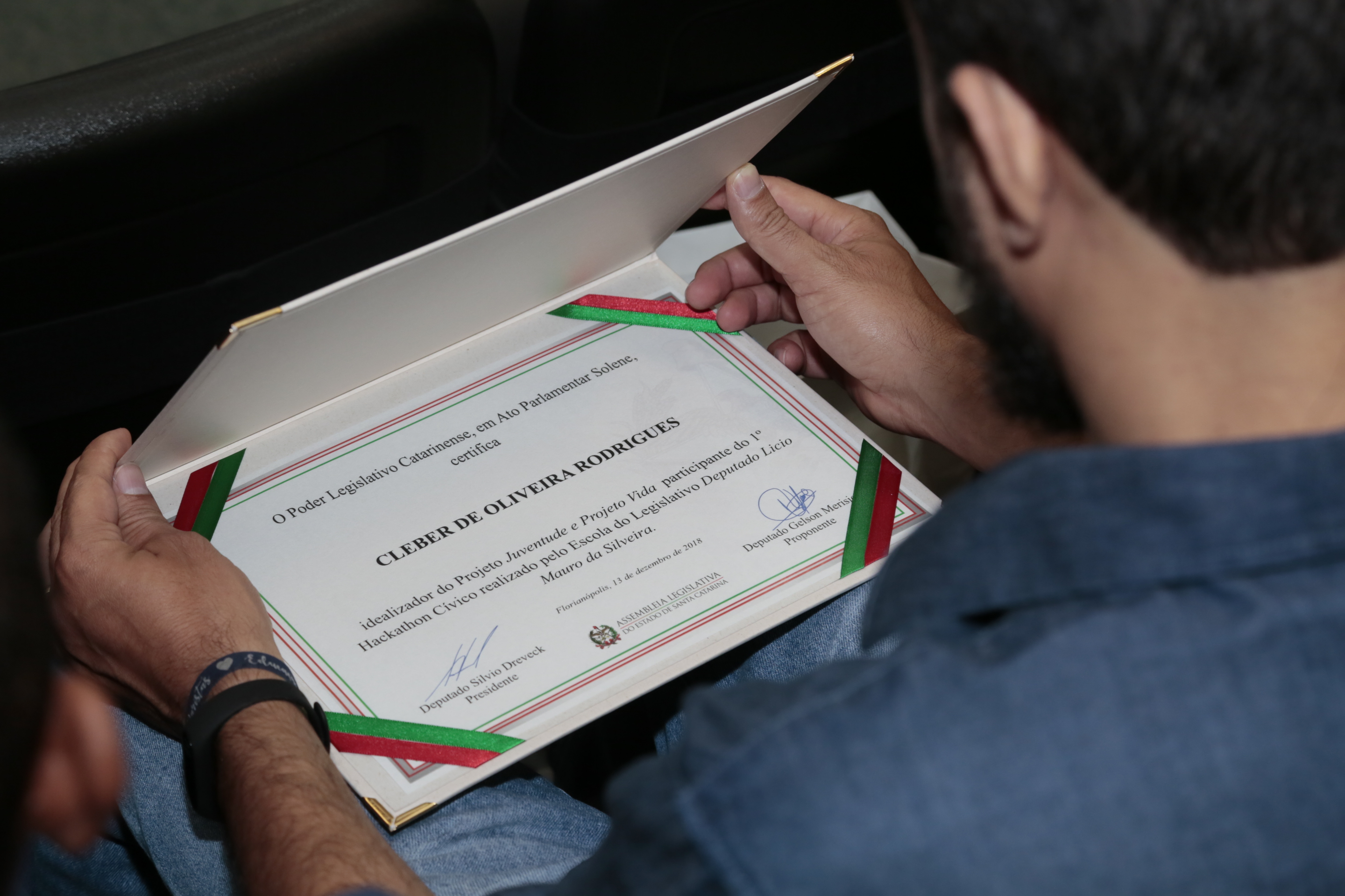 Ato Parlamentar Solene - Primeiro Hackathon Cívico.