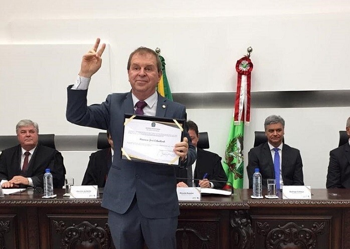Mauricio Eskudlark é diplomado deputado estadual