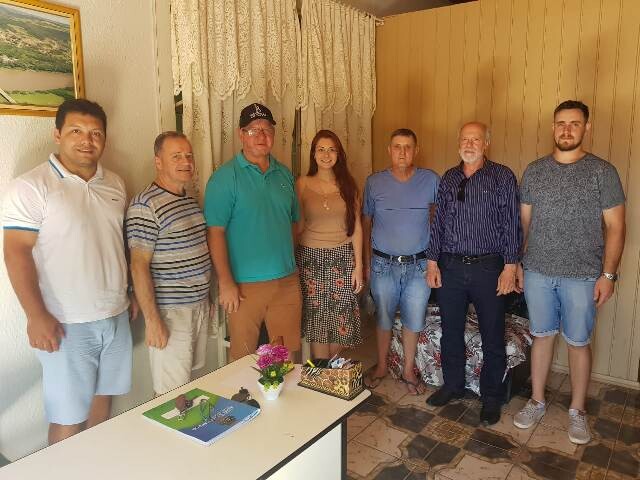 Deputada Ana Campagnolo com o prefeito Leonir Hentges. Foto: Assessoria parlamentar.