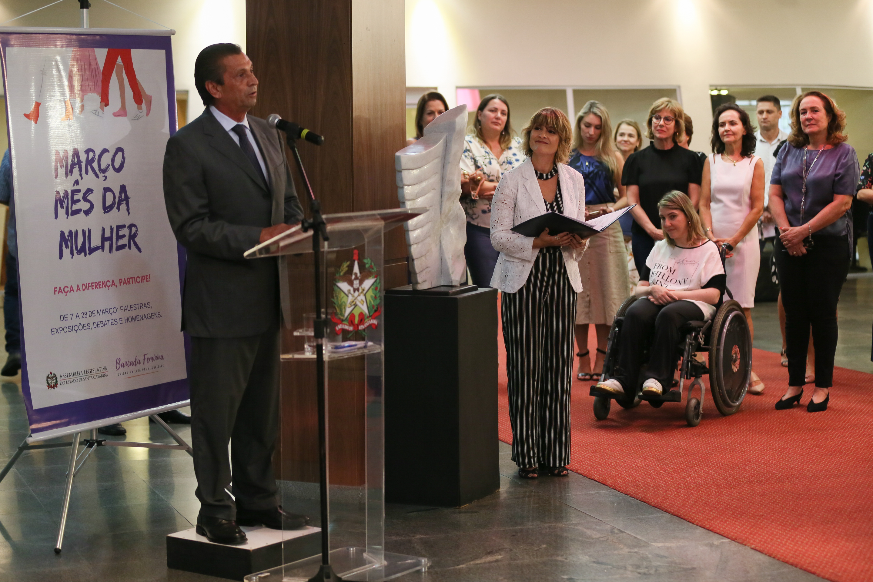Abertura das Comemorações do Dia Internacional da Mulher.