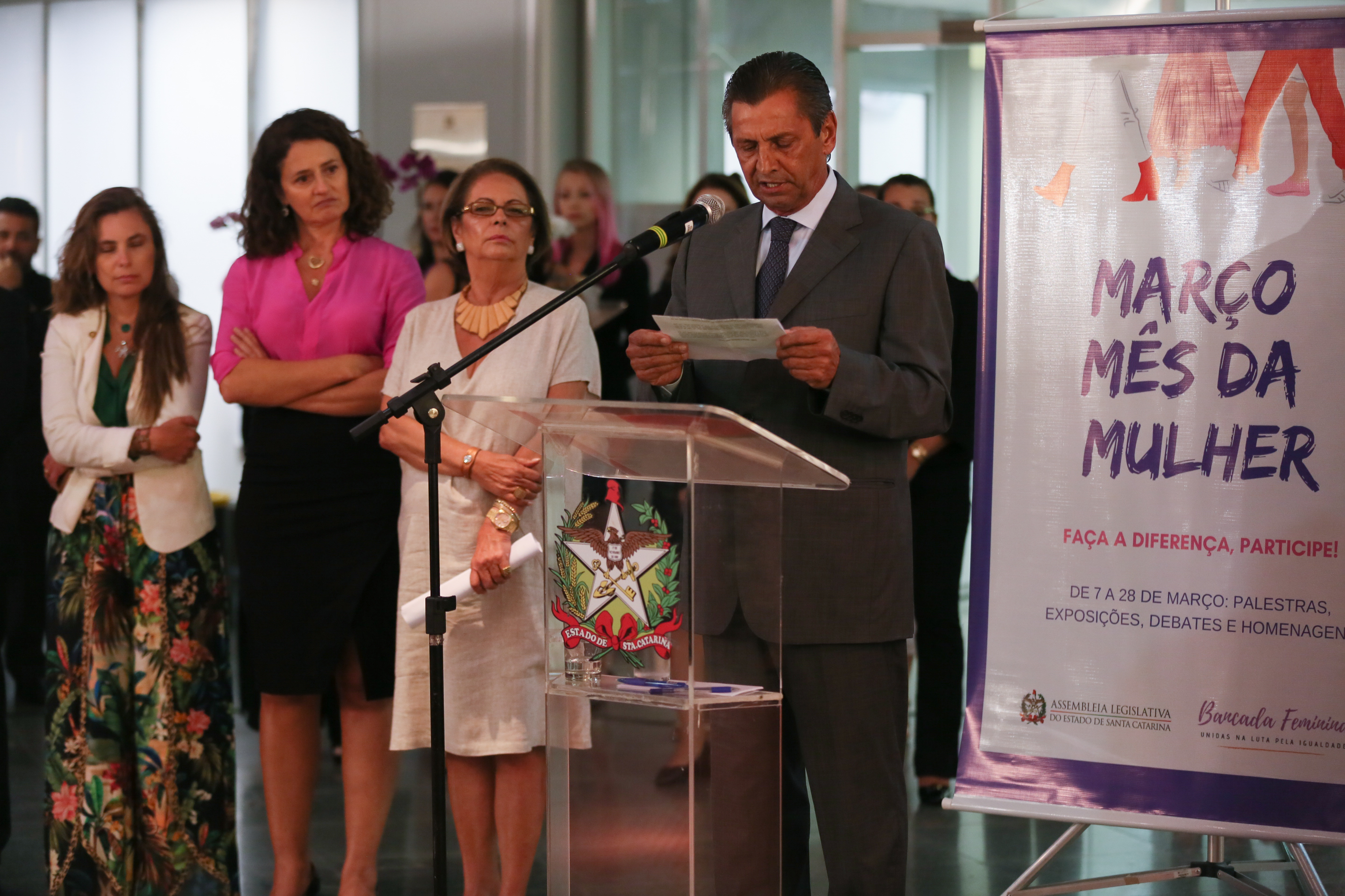 Abertura das Comemorações do Dia Internacional da Mulher.