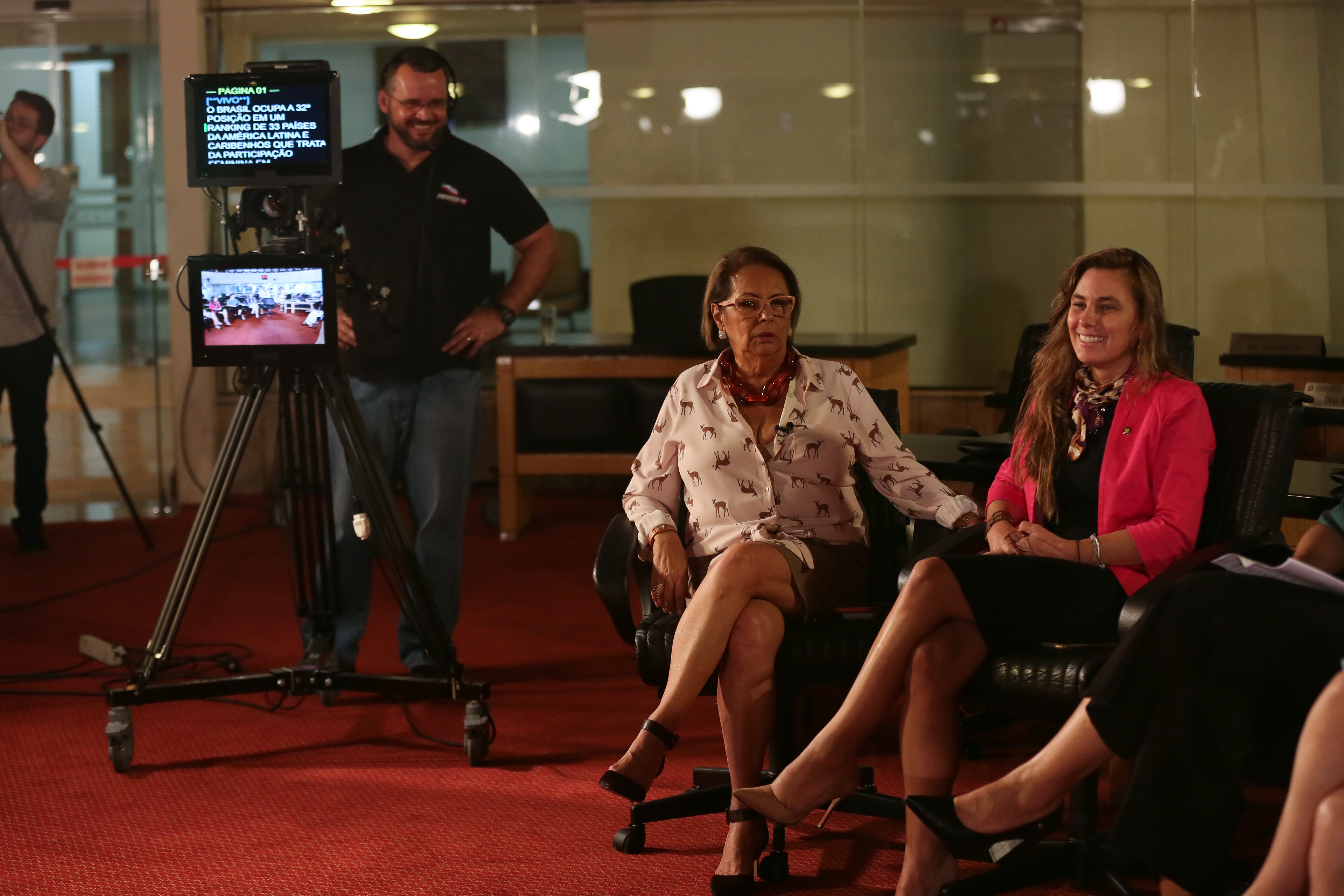 BASTIDORES -  Gravação da TVAL para o Dia da Mulher.