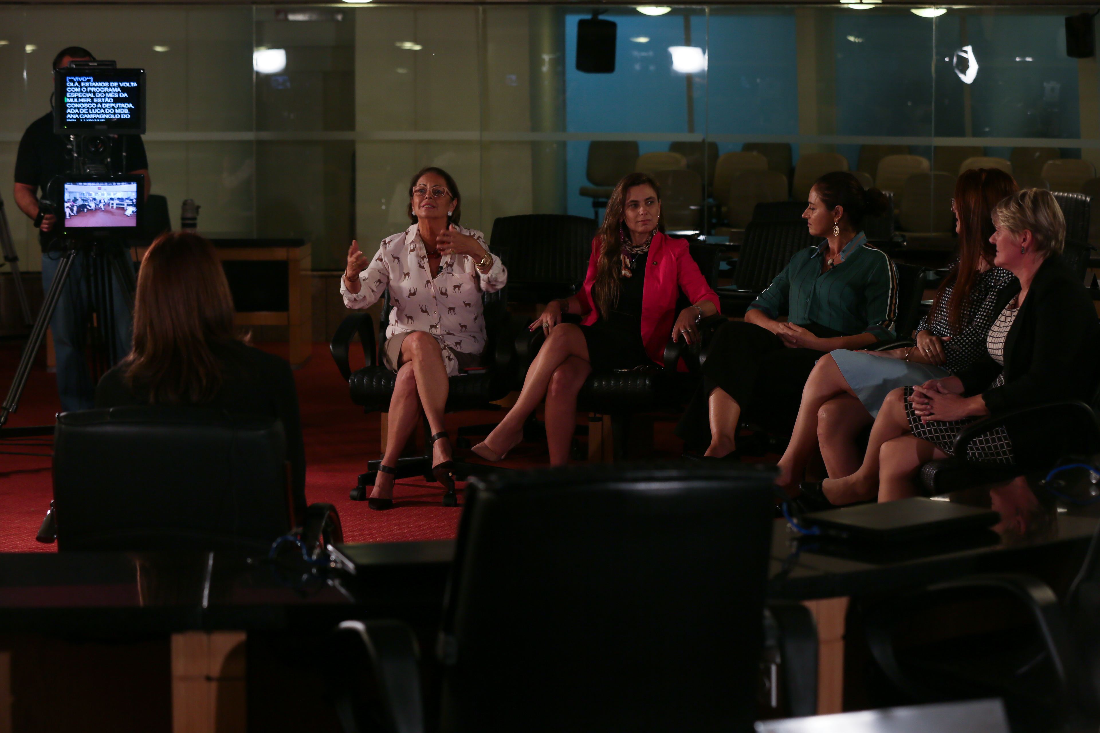 BASTIDORES -  Gravação da TVAL para o Dia da Mulher.