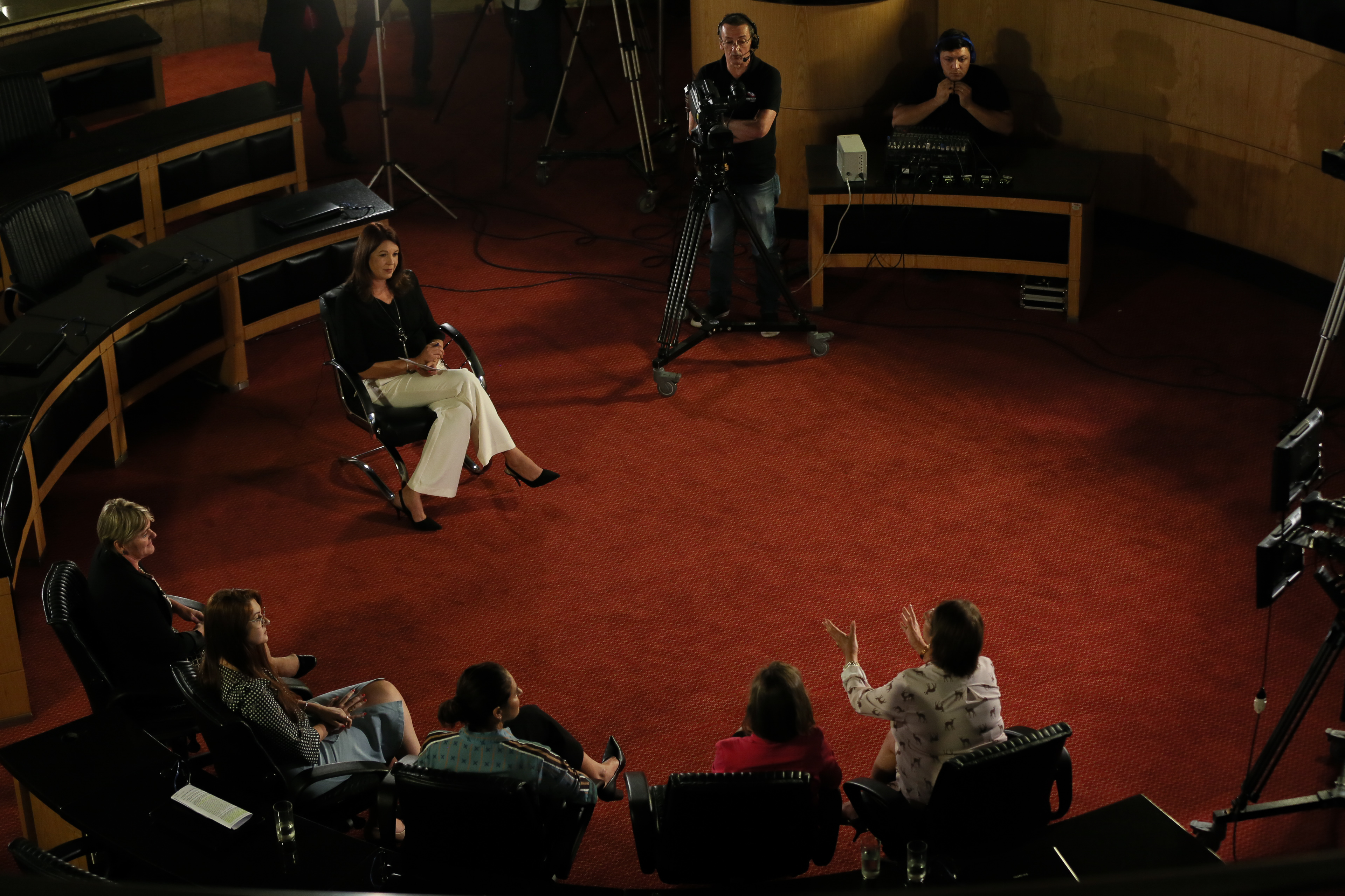 BASTIDORES -  Gravação da TVAL para o Dia da Mulher.