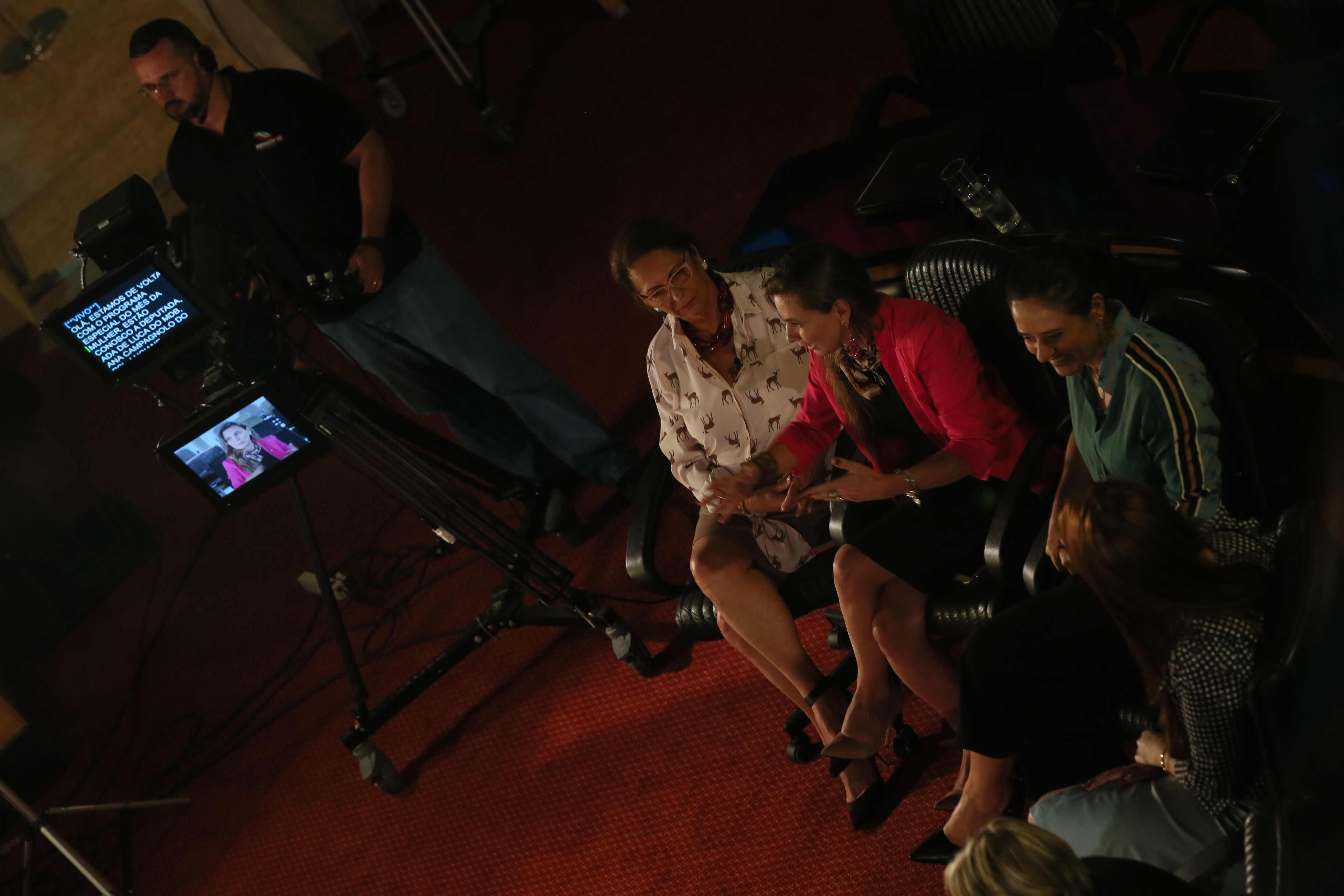 BASTIDORES -  Gravação da TVAL para o Dia da Mulher.