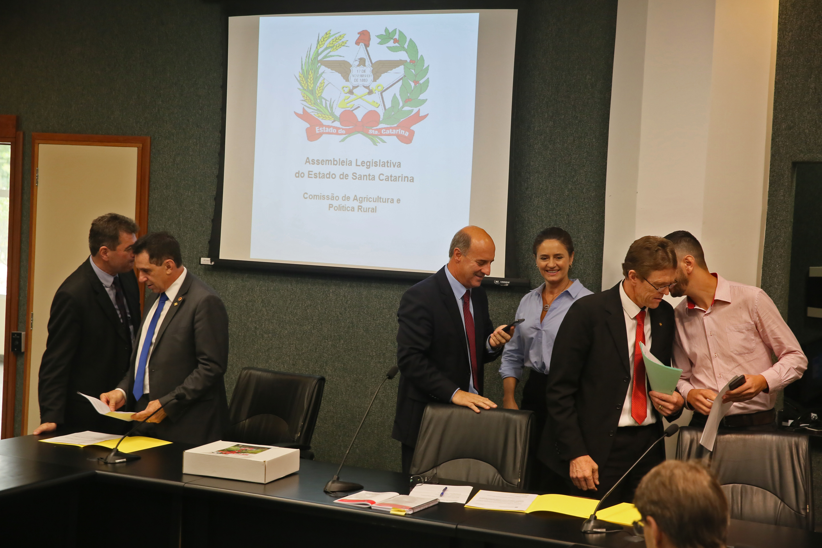 Comissão recebe o secretário de estado da Agricultura e da Pesca Ricardo de Gouvêa e a Presidente da Epagri Edilene Steinwandter para Informações das respectivas pastas.