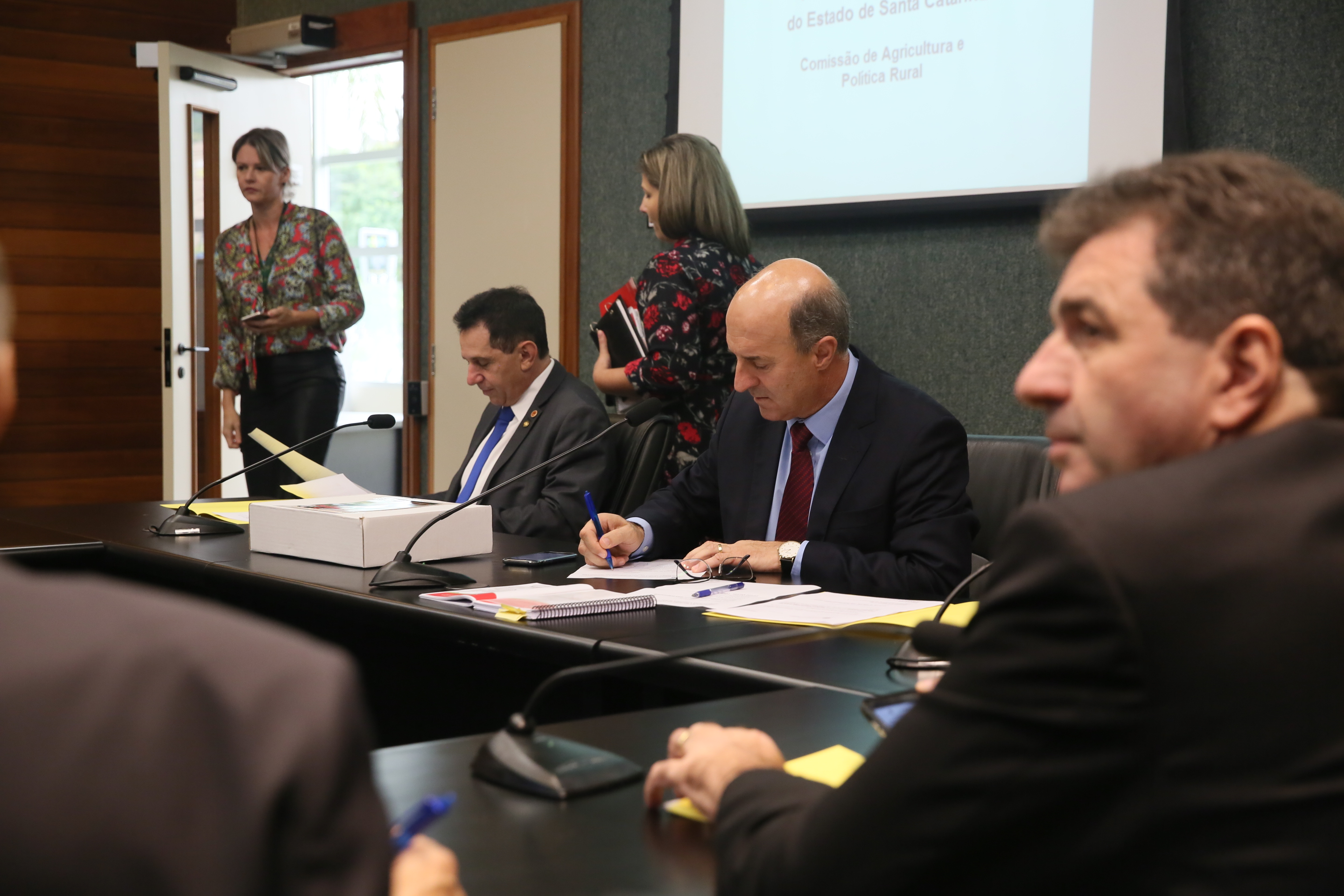 Comissão recebe o secretário de estado da Agricultura e da Pesca Ricardo de Gouvêa e a Presidente da Epagri Edilene Steinwandter para Informações das respectivas pastas.