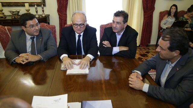 O deputado Dr. Vicente Caropreso (PSDB) integrou a audiência com o governador Carlos Moisés, realizada na tarde dessa quinta-feira (7) em Florianópoli