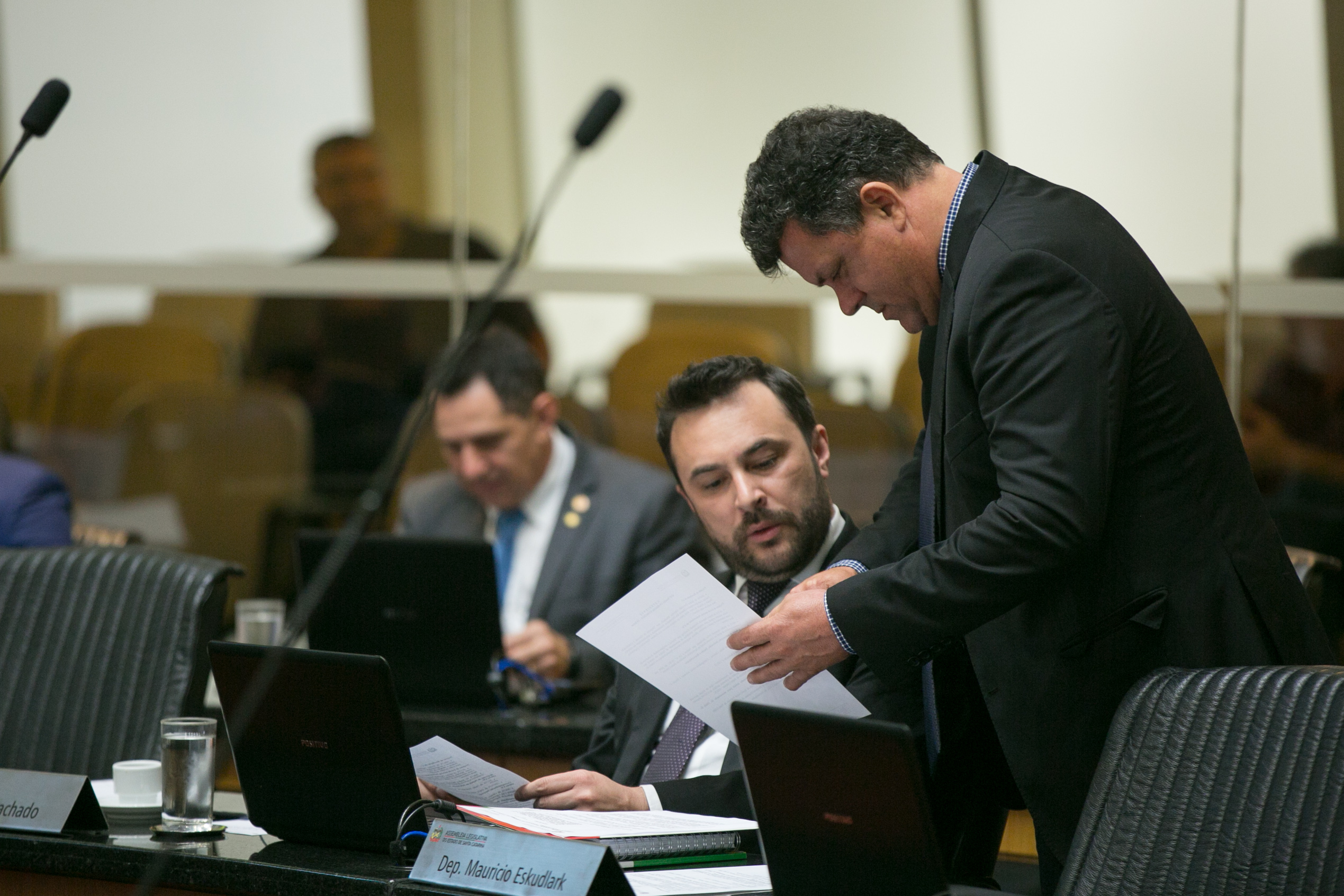 Deputado Marcius Machado (PR) e Deputado Ivan Naatz (PV)