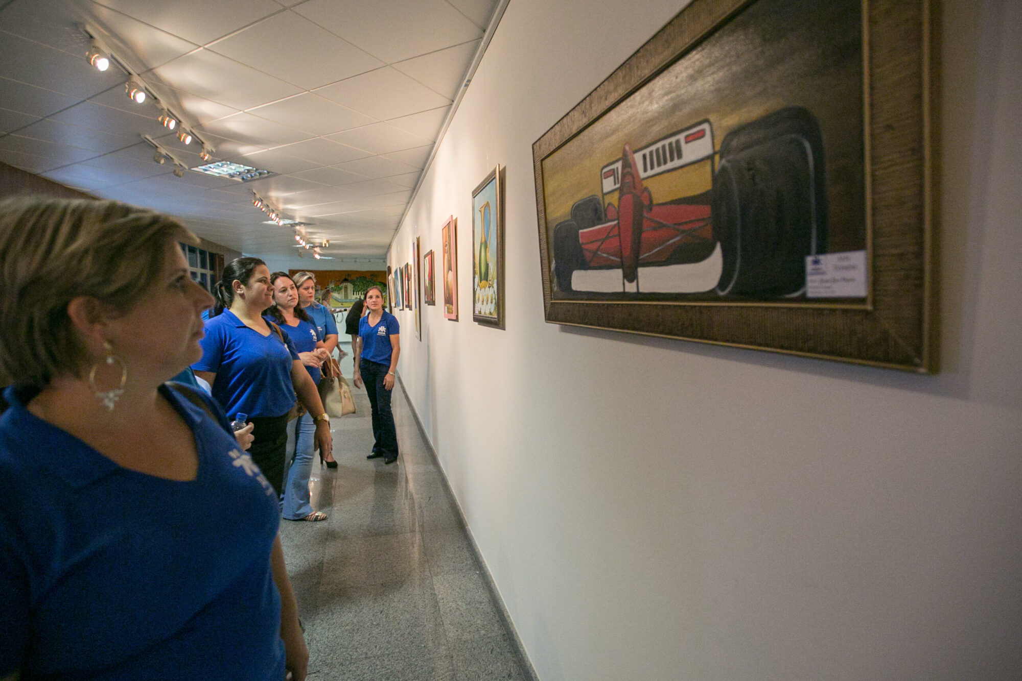 Voluntárias da AMA de Campos Novos visitam a exposição